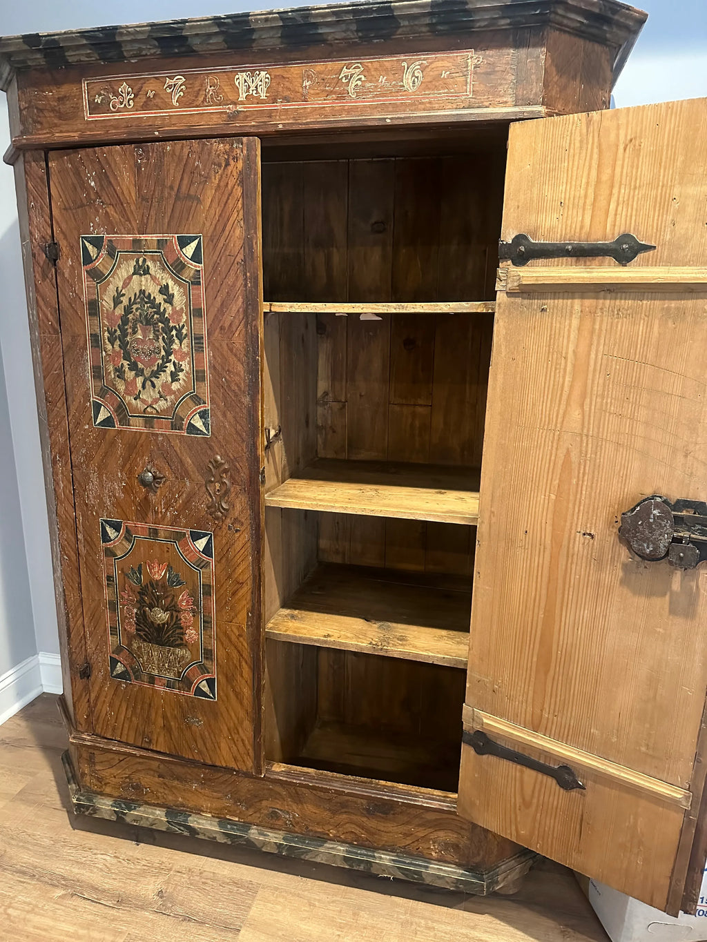 Late 17th Century Monumental Tyrolean Wedding Chest or Armoire