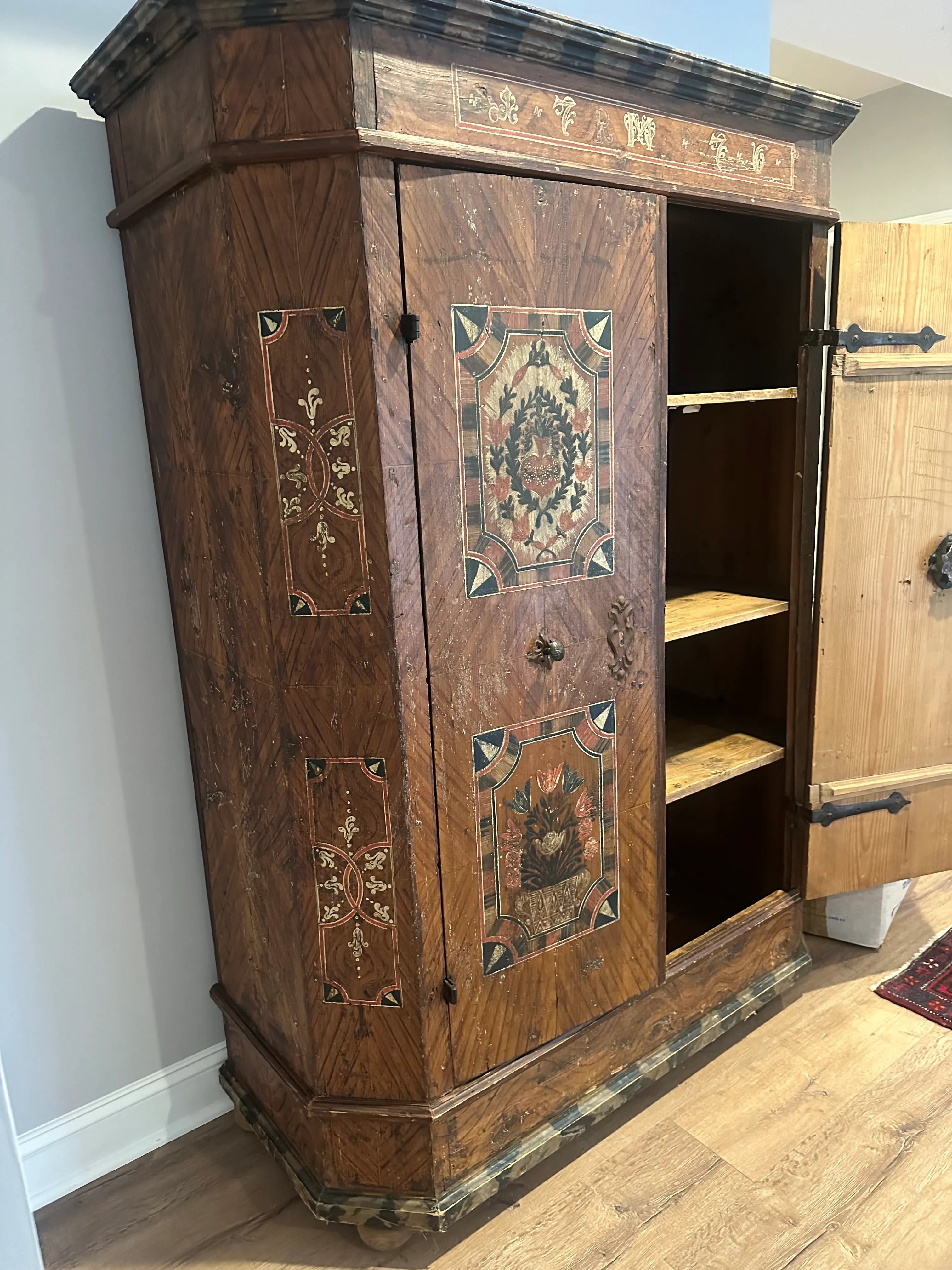 Late 17th Century Monumental Tyrolean Wedding Chest or Armoire