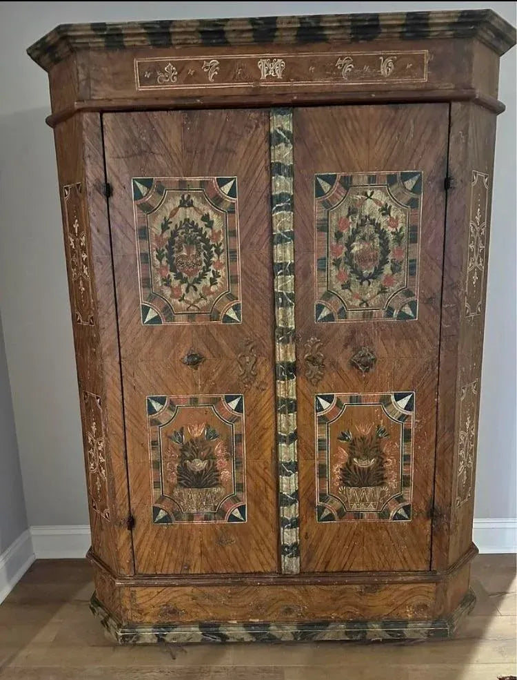 Late 17th Century Monumental Tyrolean Wedding Chest or Armoire