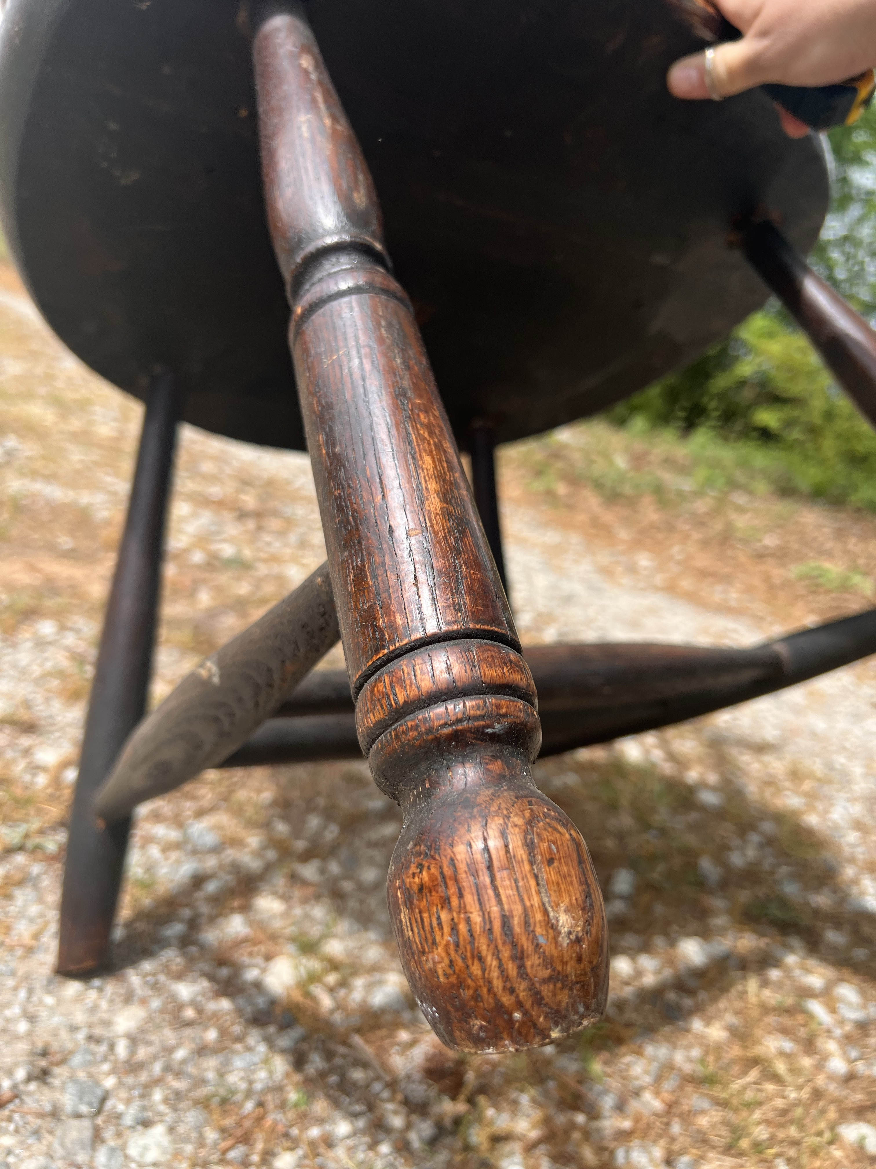 Late 19th-Century American Firehouse Sack Back Windsor Armchair