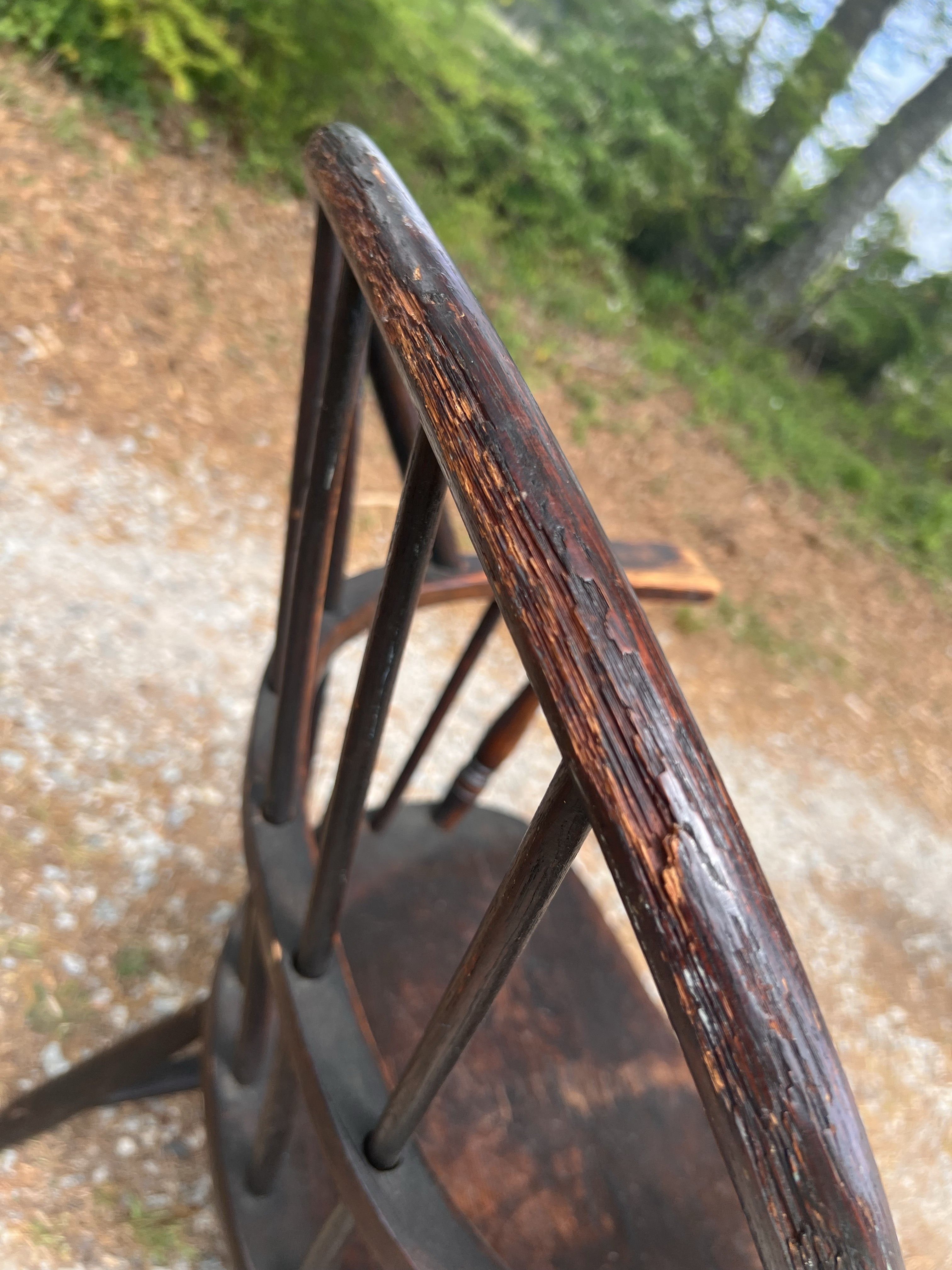 Late 19th-Century American Firehouse Sack Back Windsor Armchair
