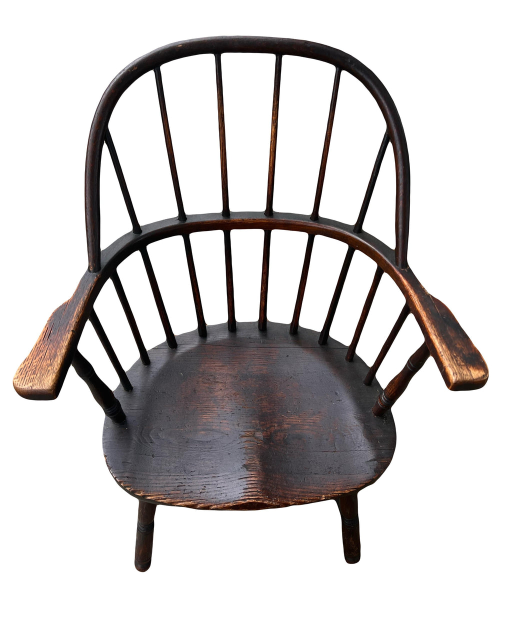 Late 19th-Century American Firehouse Sack Back Windsor Armchair