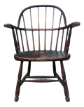 Late 19th-Century American Firehouse Sack Back Windsor Armchair