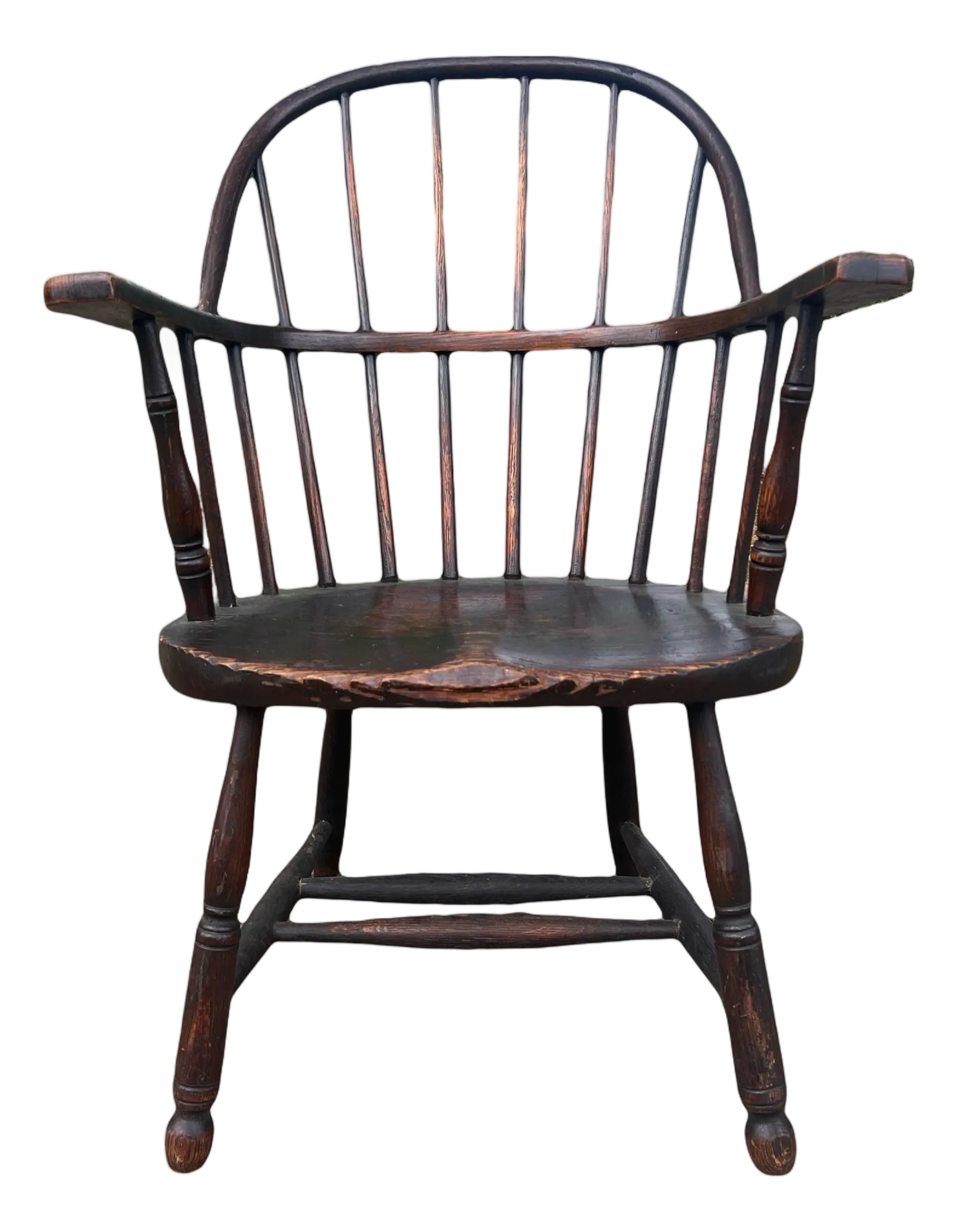 Late 19th-Century American Firehouse Sack Back Windsor Armchair