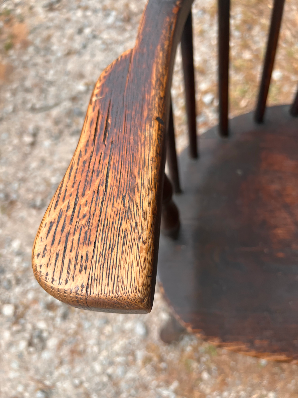 Late 19th-Century American Firehouse Sack Back Windsor Armchair
