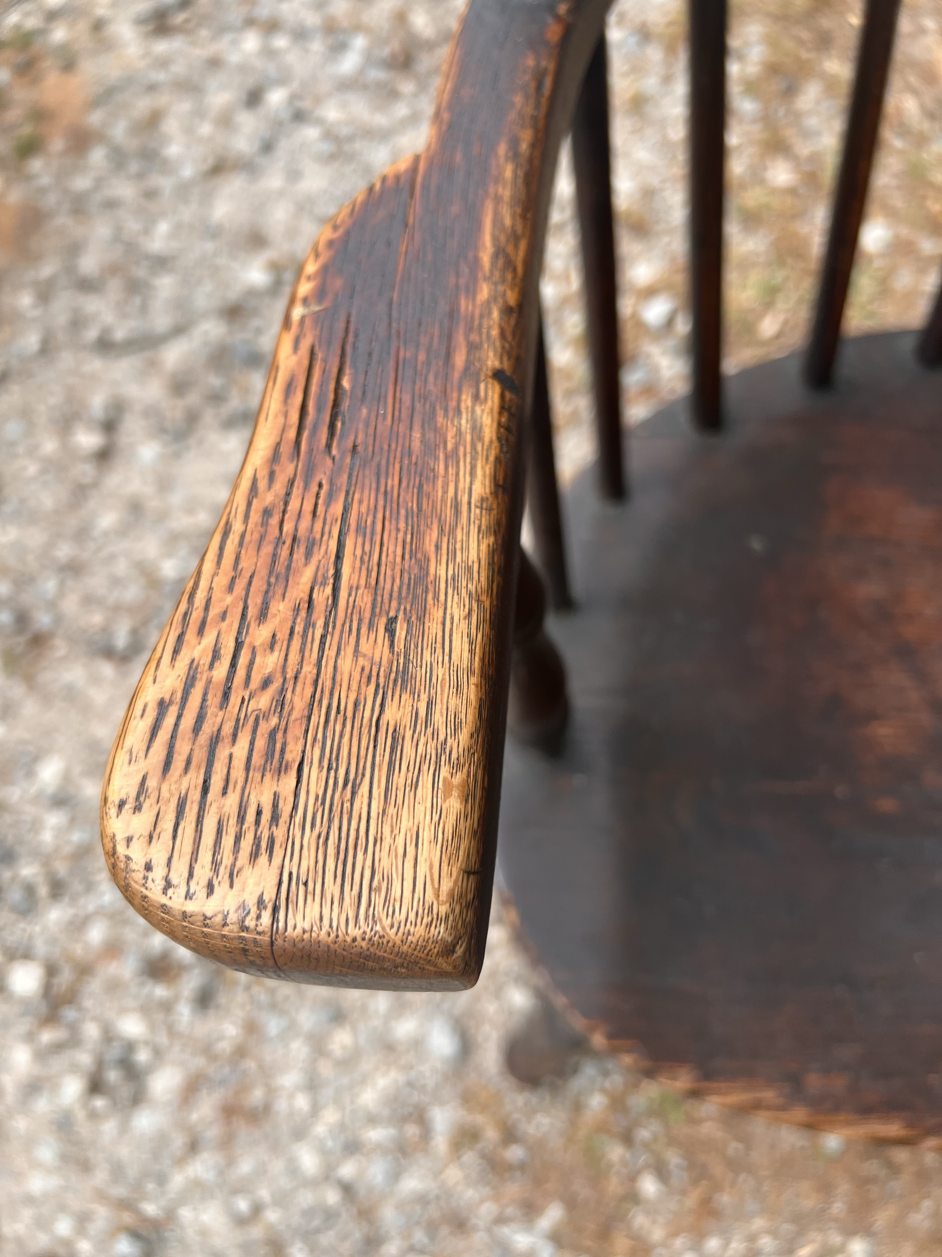 Late 19th-Century American Firehouse Sack Back Windsor Armchair