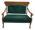 Late 19th Century Antique Carved Wooden Settee or Bench