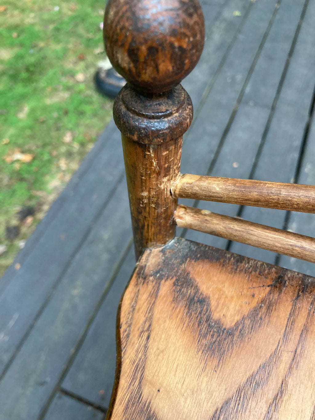 Late 19th Century Bamboo Stick and Ball Etagere With Brass Accents