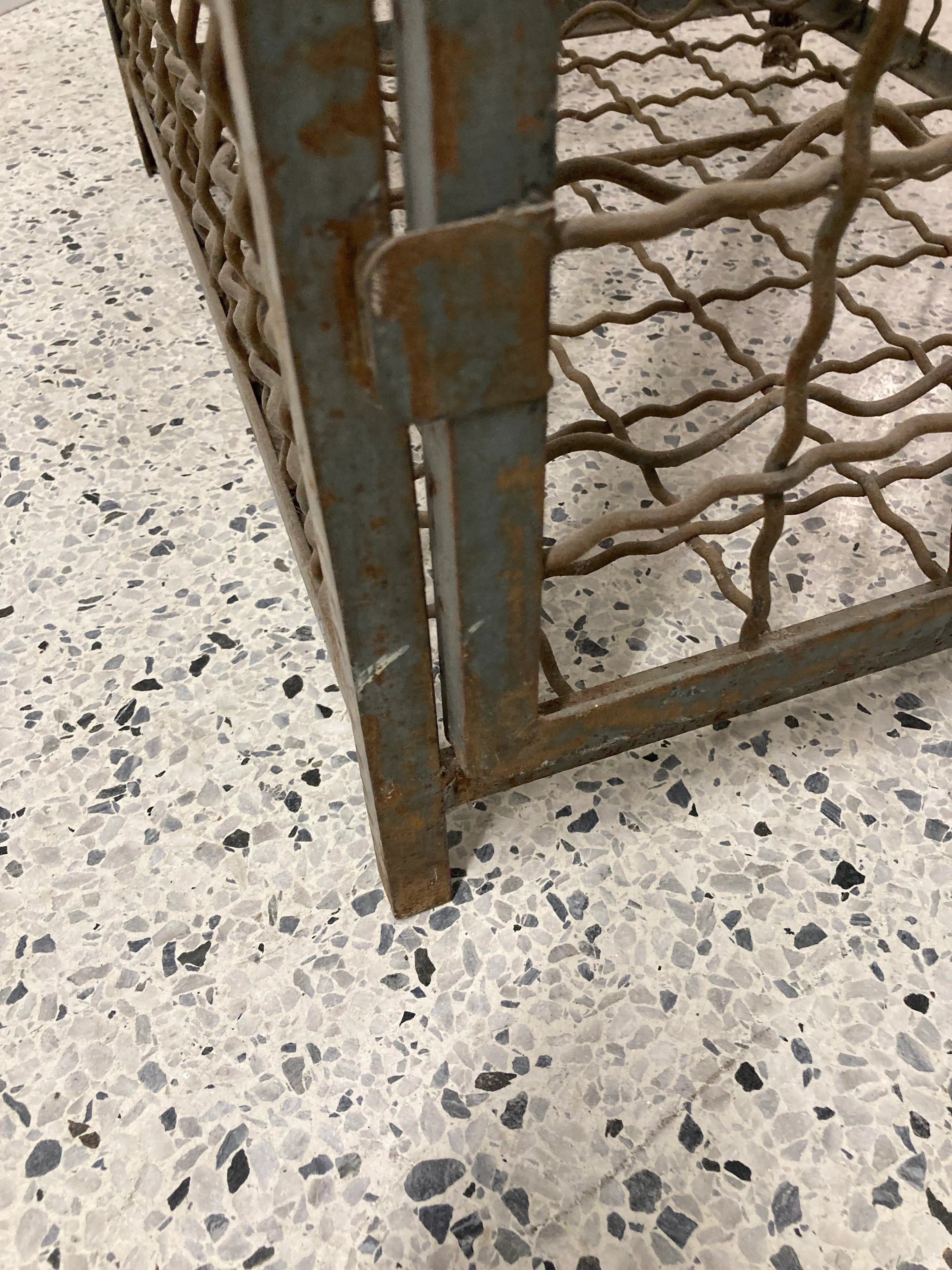 Late 19th Century French Industrial Wine Cage