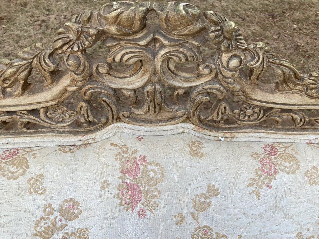 Late 19th Century French Provincial Settee and Armchair Set- 3 Pieces