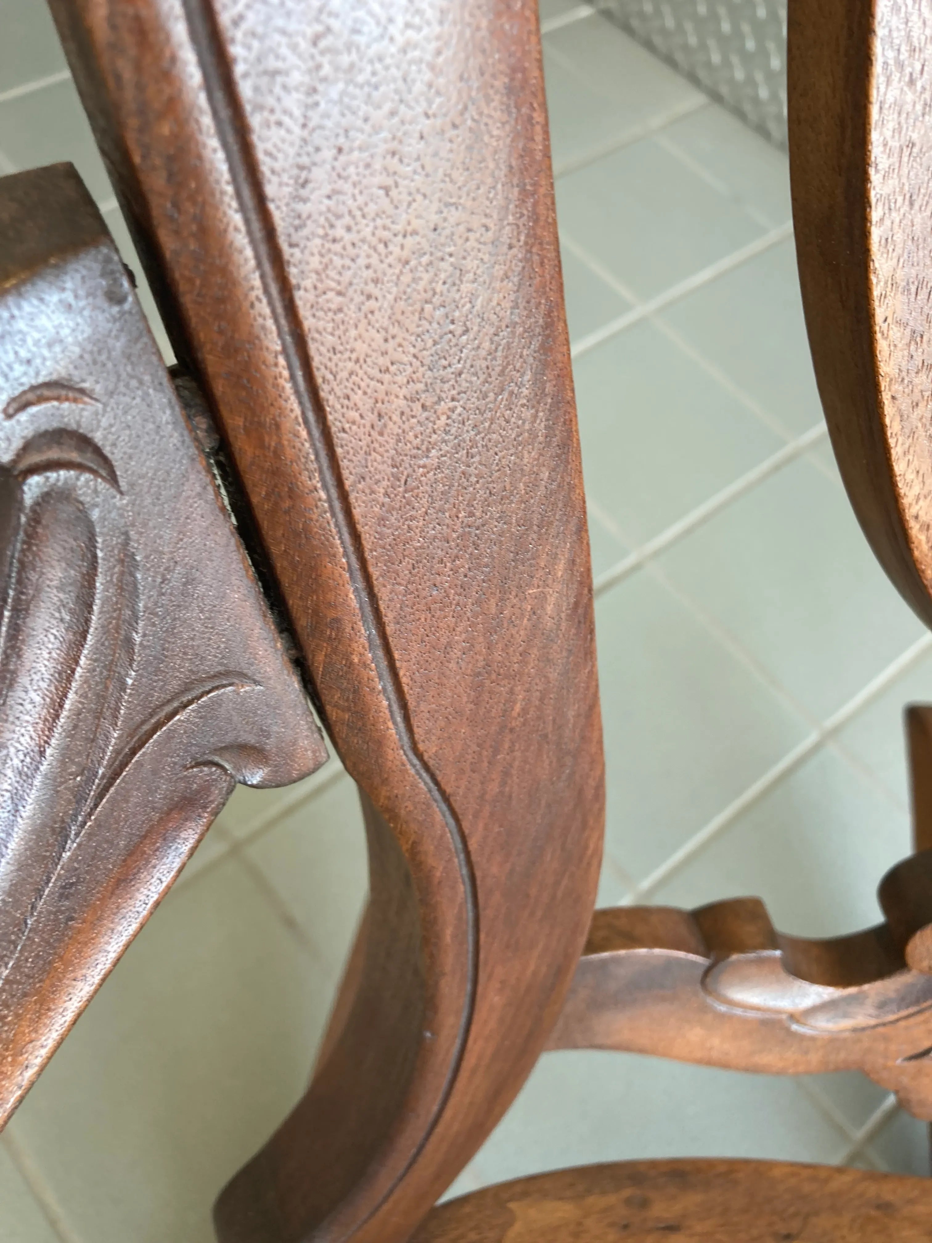 Late 19th Century Victorian Rocking Chair With Caned Seat and Back