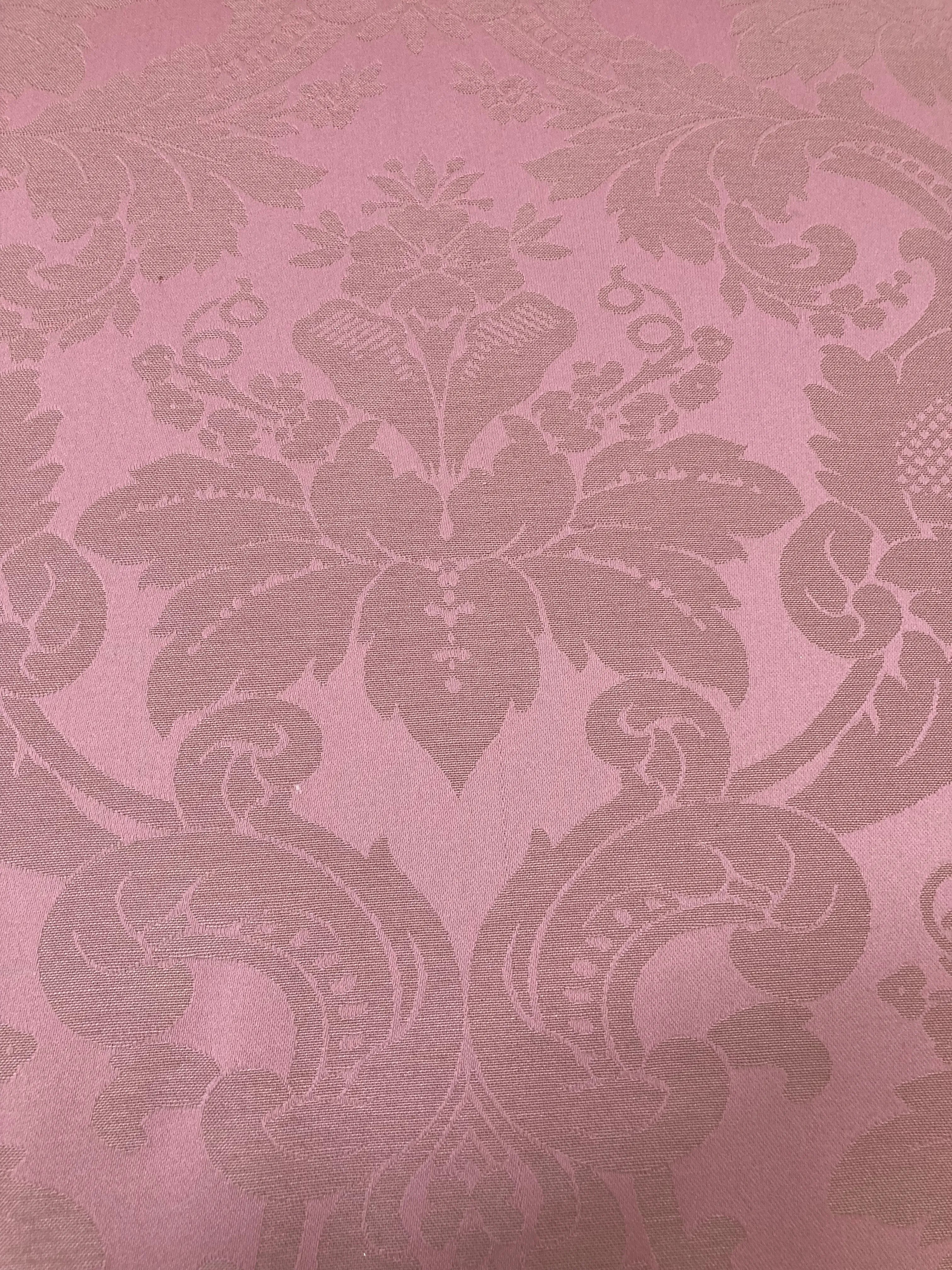 Late 20th Century Library Chairs in Pink Rose Damask by Sam Moore Furniture - A Pair