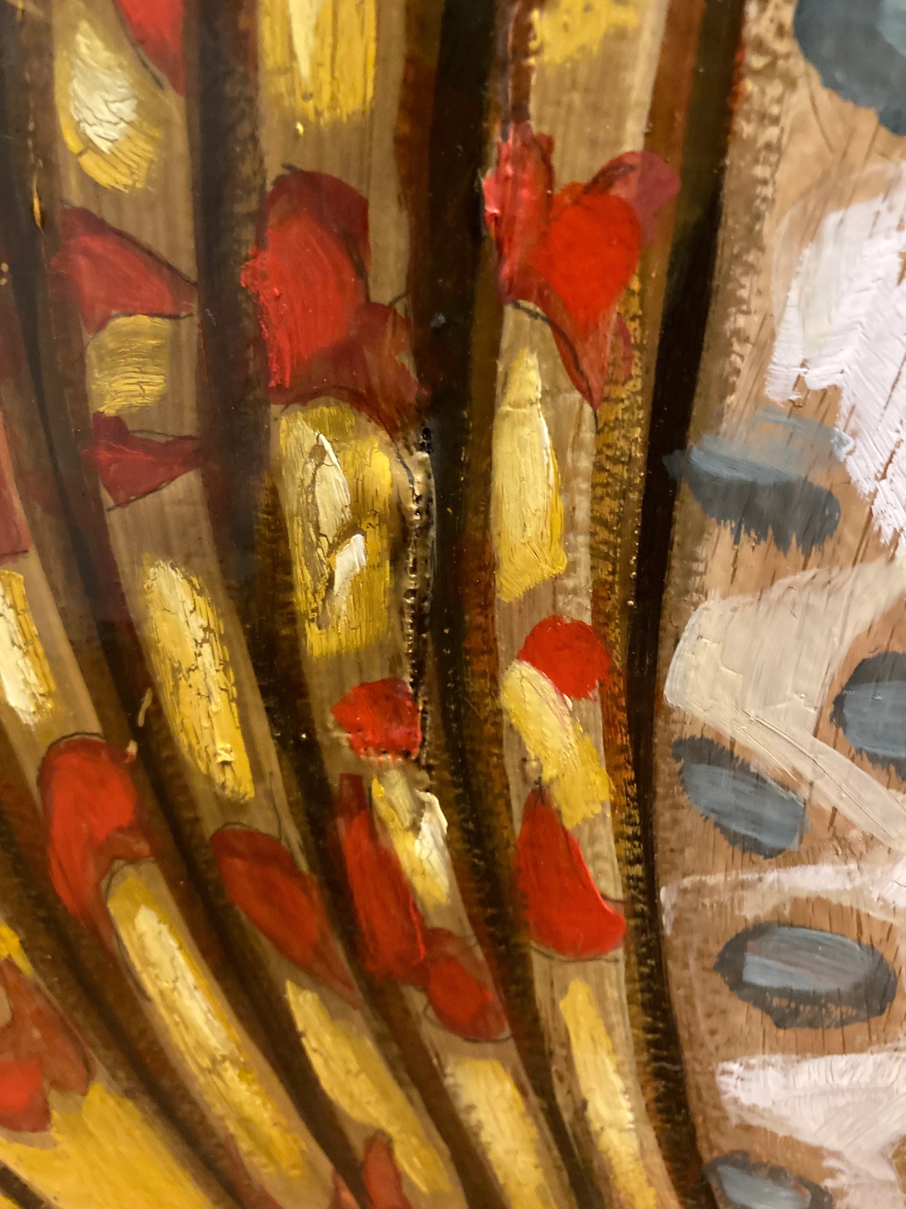 Late 20th Century Monumental Pop Art Abstract Painting of Japanese Woman in Kimono