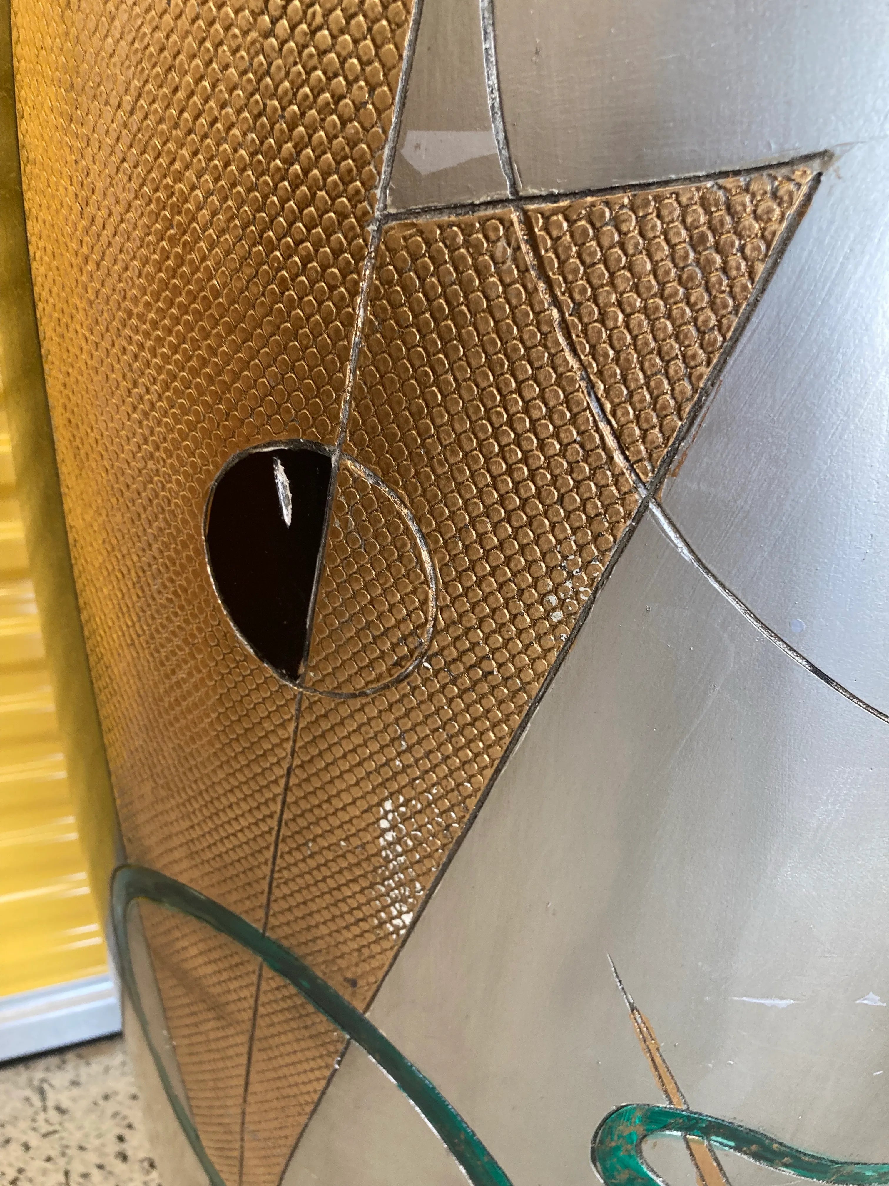 Late 20th Century Oversized Six Foot Tall Japanese Floor Vase in Memphis Style