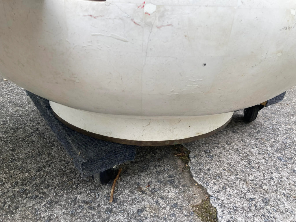 Late 20th Century Post-Modern Tessellated Stone Expanding Occasional Table After Karl Springer
