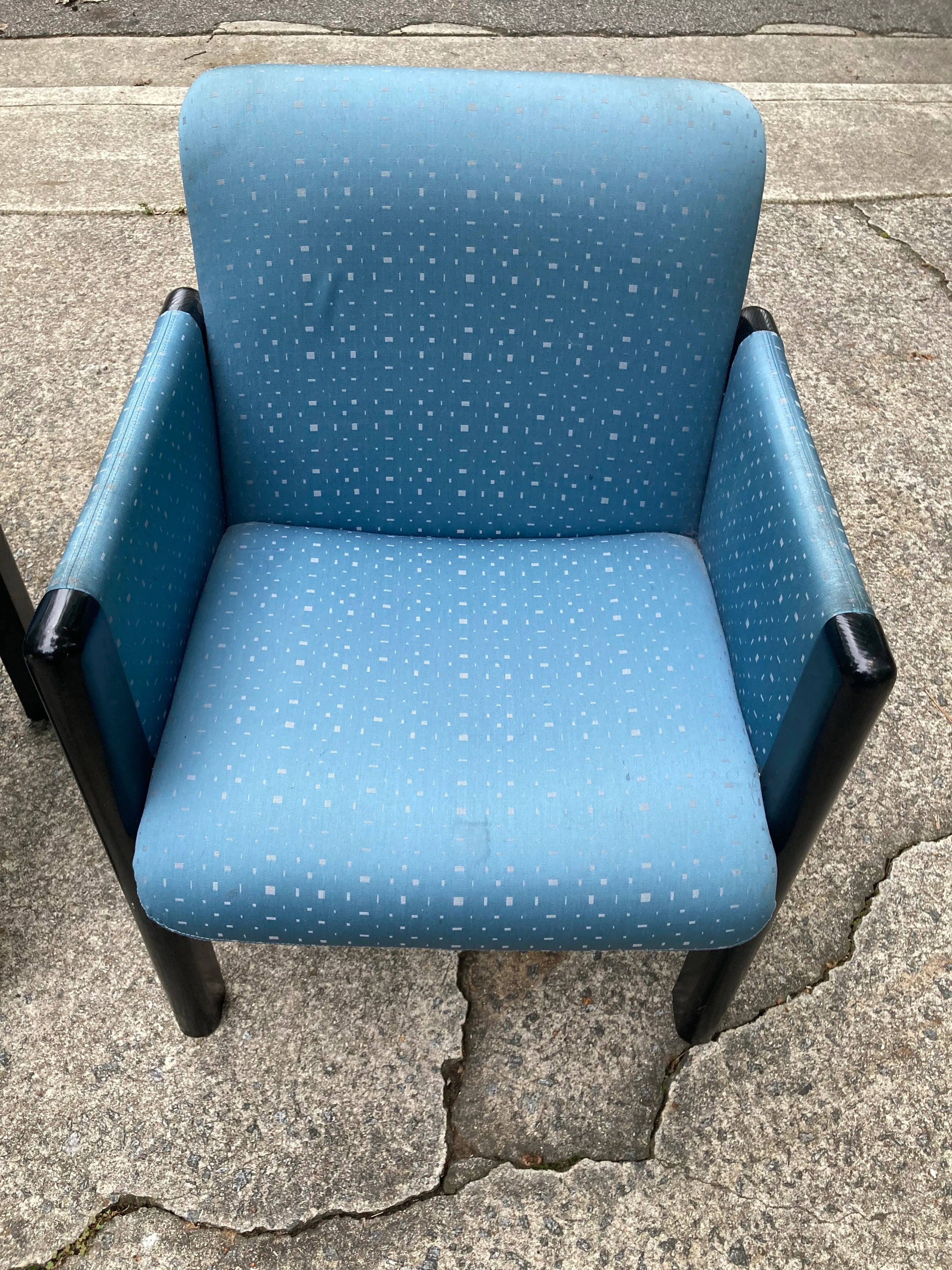 Late 20th Century Postmodern Club Chairs by Brayton International - a Pair