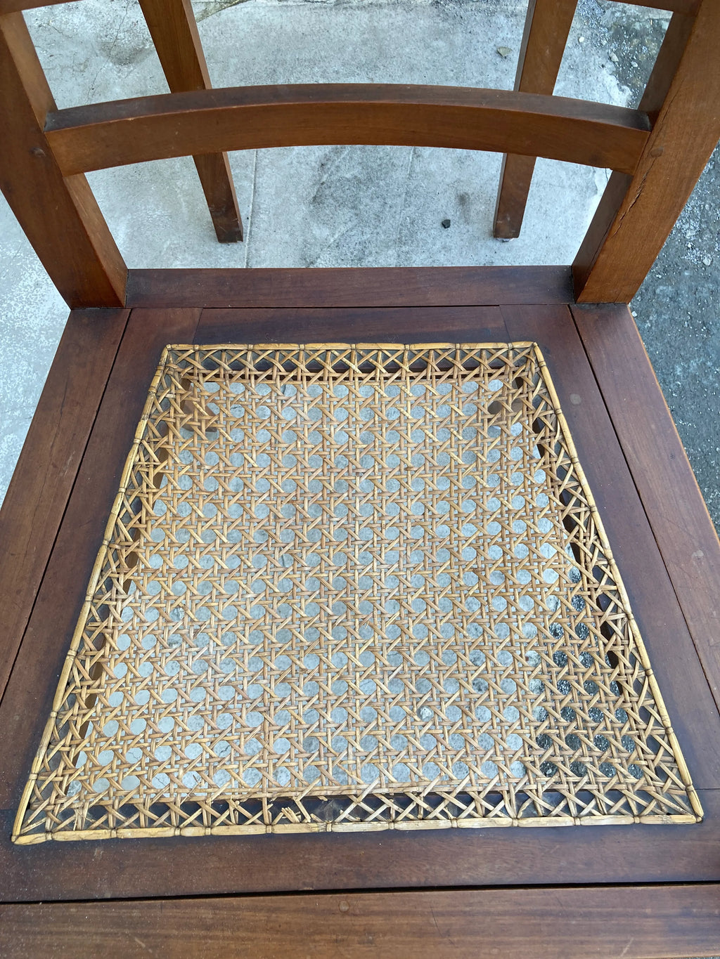 Mid 19th Century Antique Regency Anglo-Indian Elbow Chairs With Caned Seats - a Pair