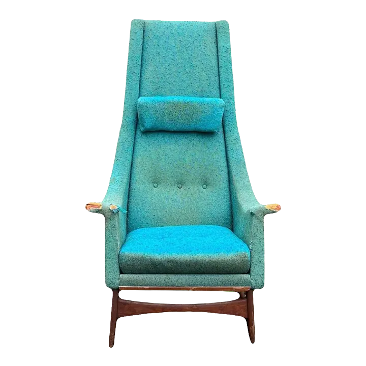 Mid 20th Century Adrian Pearsall for Craft Associates 2486-C High Back Lounge Chair
