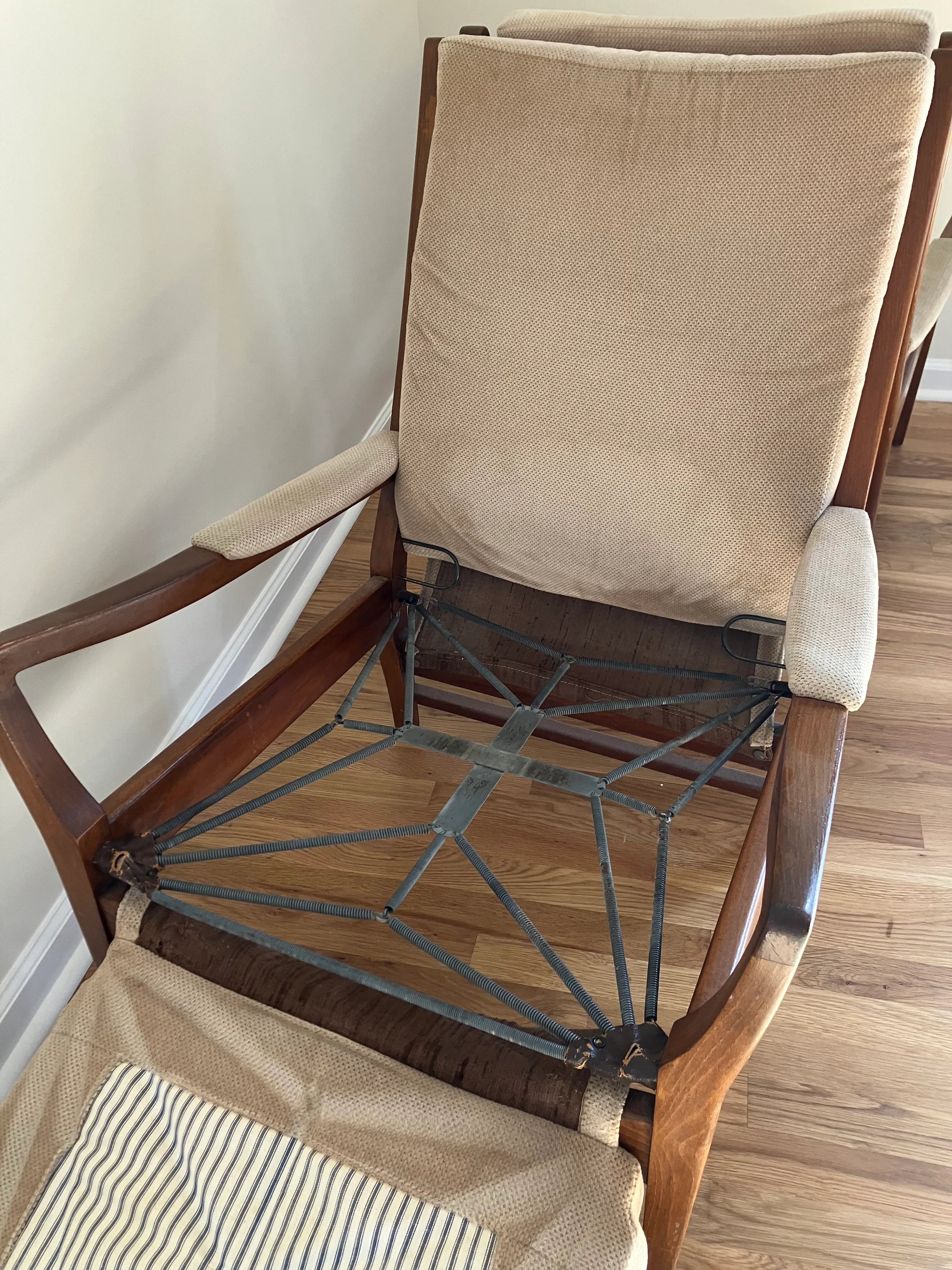 Mid-20th Century Armchairs and Footstool by Samuel Parker for Parker Knoll, England - Set of 3
