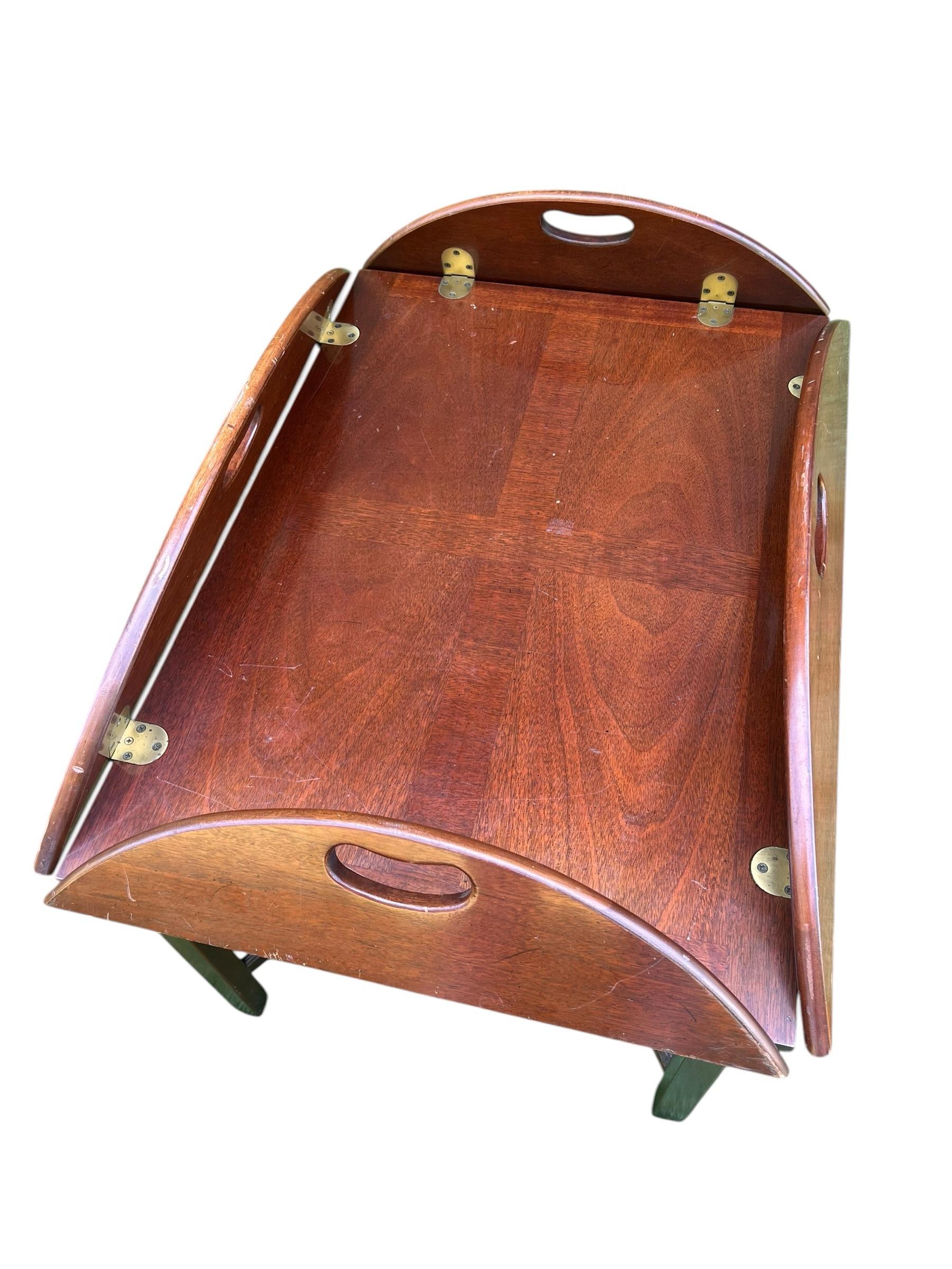 Mid-20th Century Attributed to Henkel Harris Butler Coffee or Occasional Table in Solid Cherry