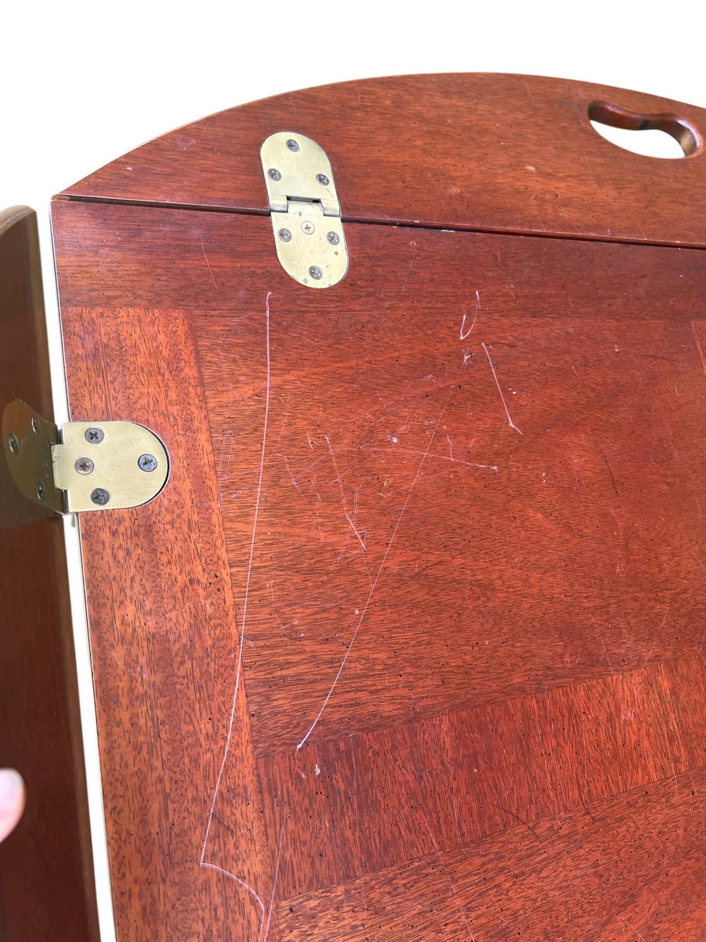 Mid-20th Century Attributed to Henkel Harris Butler Coffee or Occasional Table in Solid Cherry