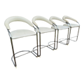 Mid 20th Century BauHaus Ss33 Cantilevered Barstools by Anton Lorenz for Thonet - Set of Four