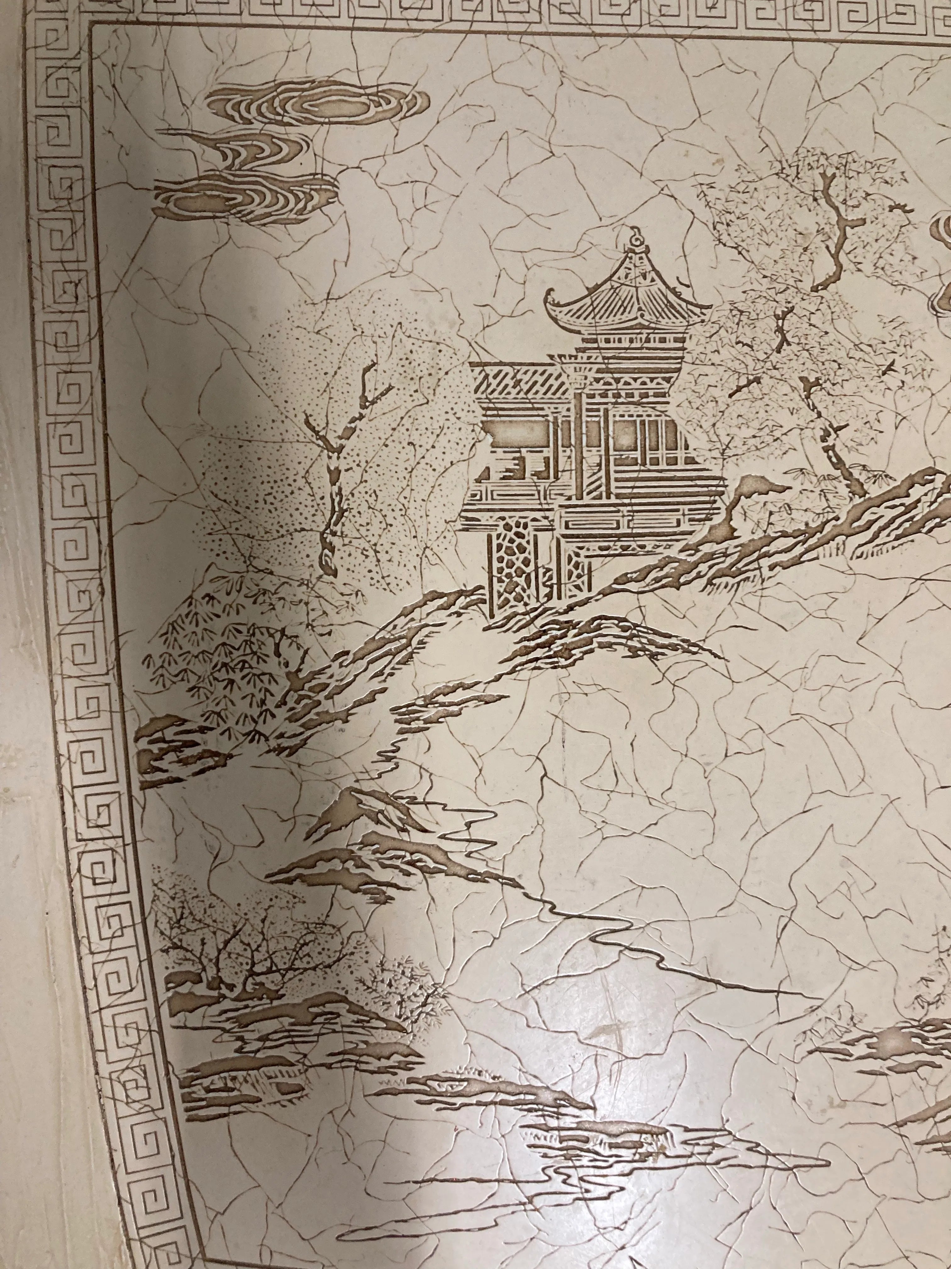 Mid-20th Century Chinoiserie Oval Dining Table by Ming Treasures for Drexel Heritage in Ivory Lacquer