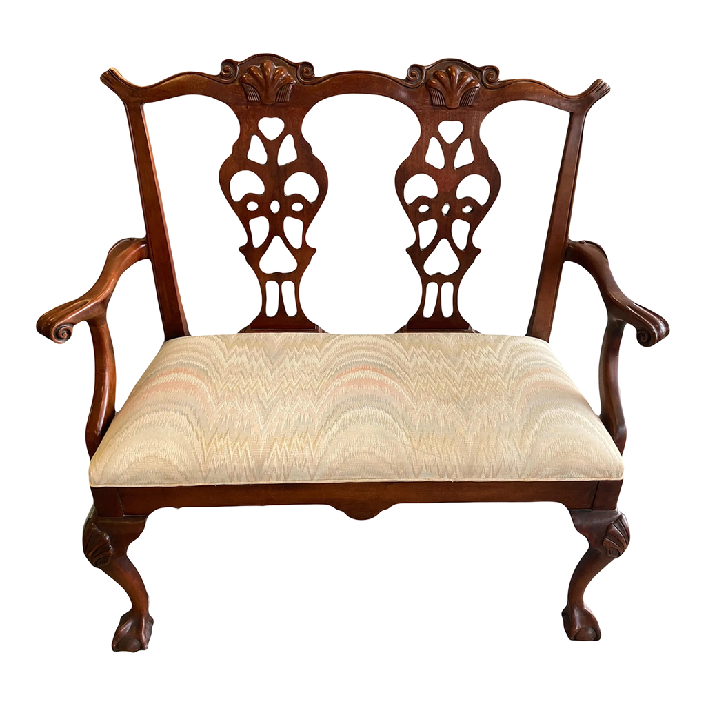 Mid-20th Century Chippendale Bench by Century Chair Company