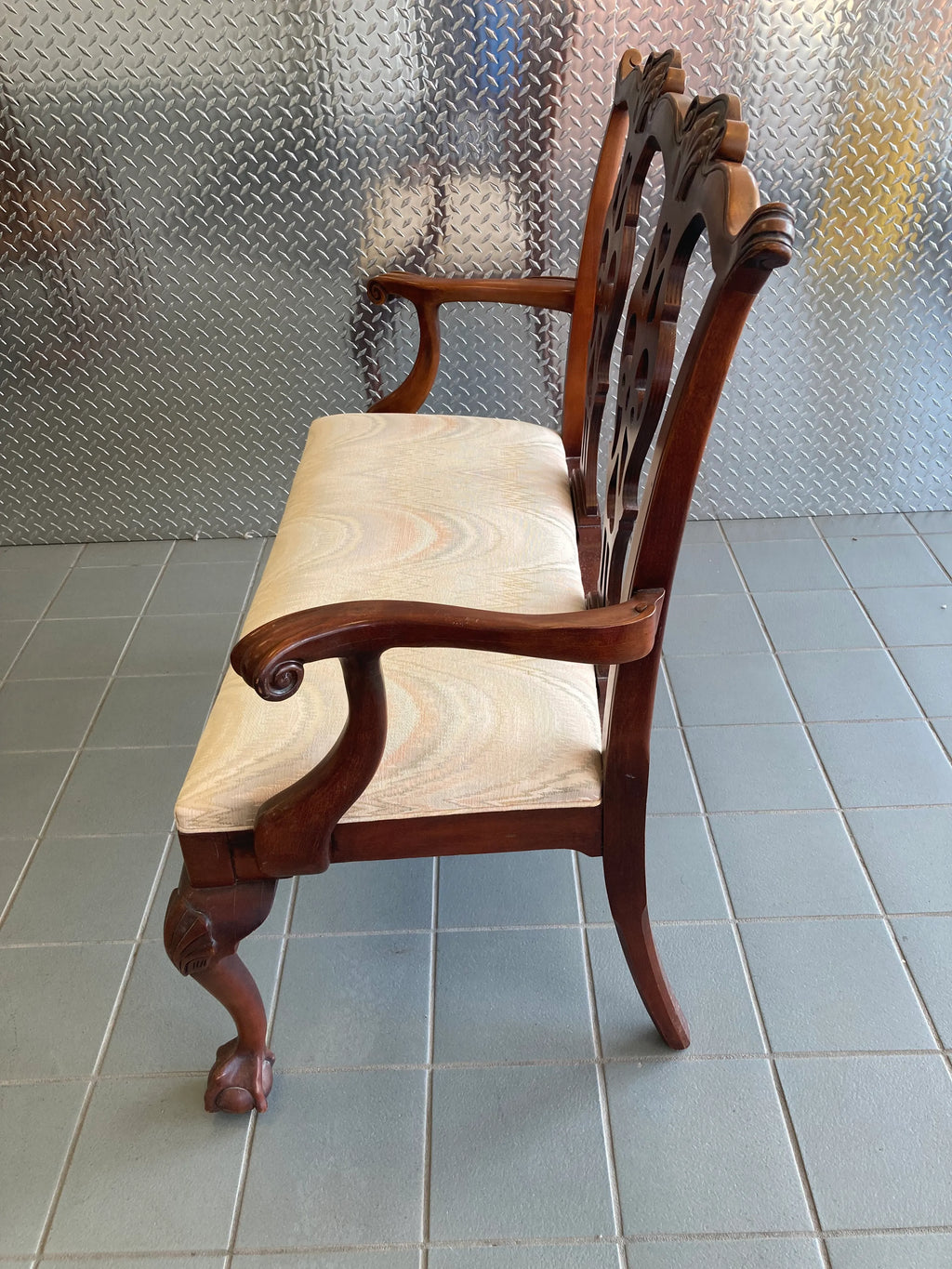 Mid-20th Century Chippendale Bench by Century Chair Company