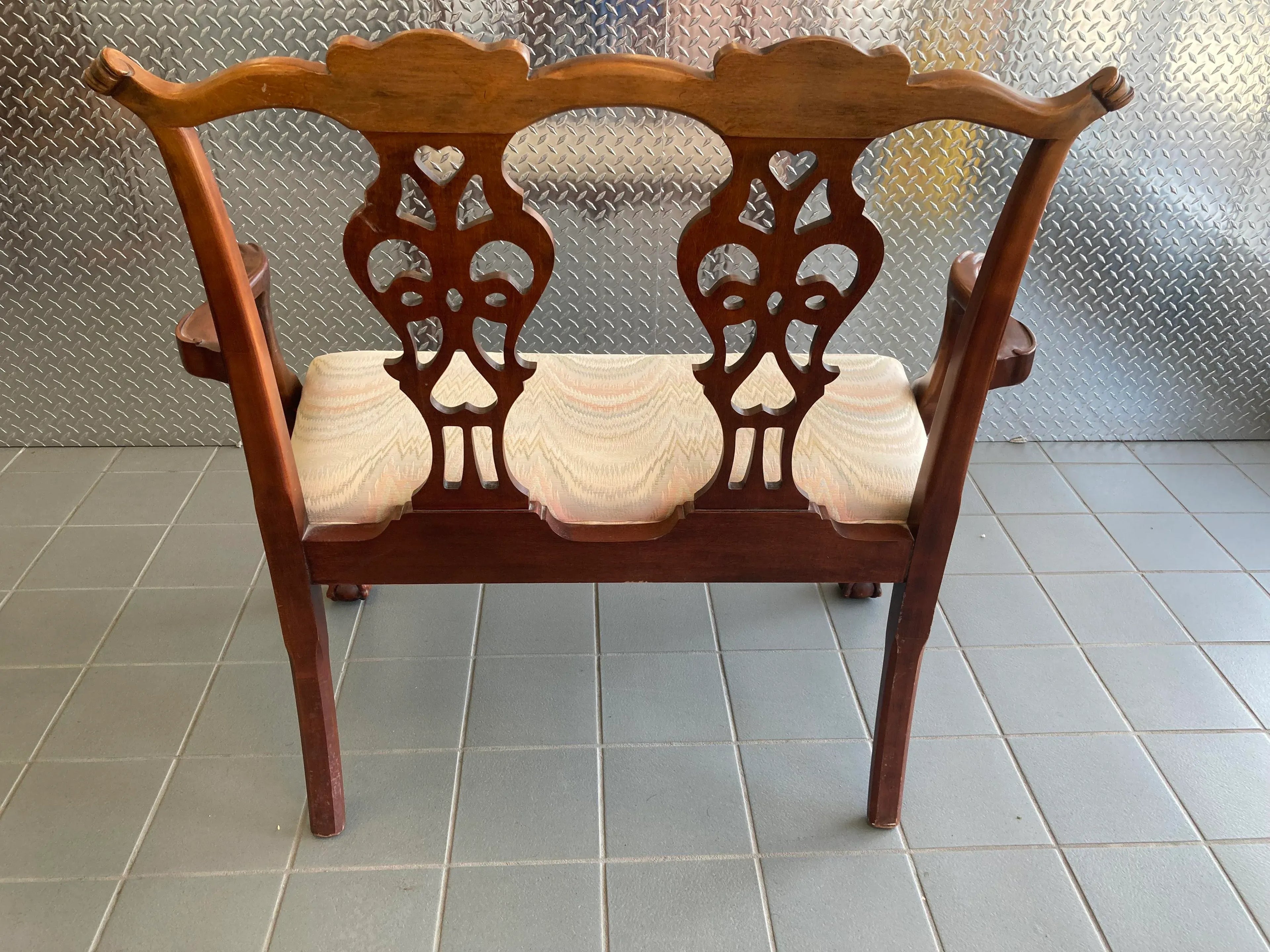 Mid-20th Century Chippendale Bench by Century Chair Company