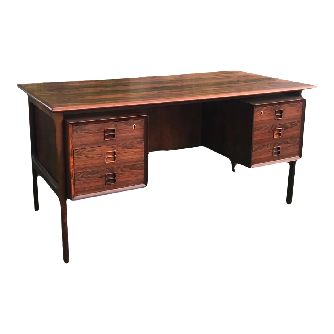 Mid 20th Century Danish Modern Rosewood Desk by Arne Vodder for Sibast