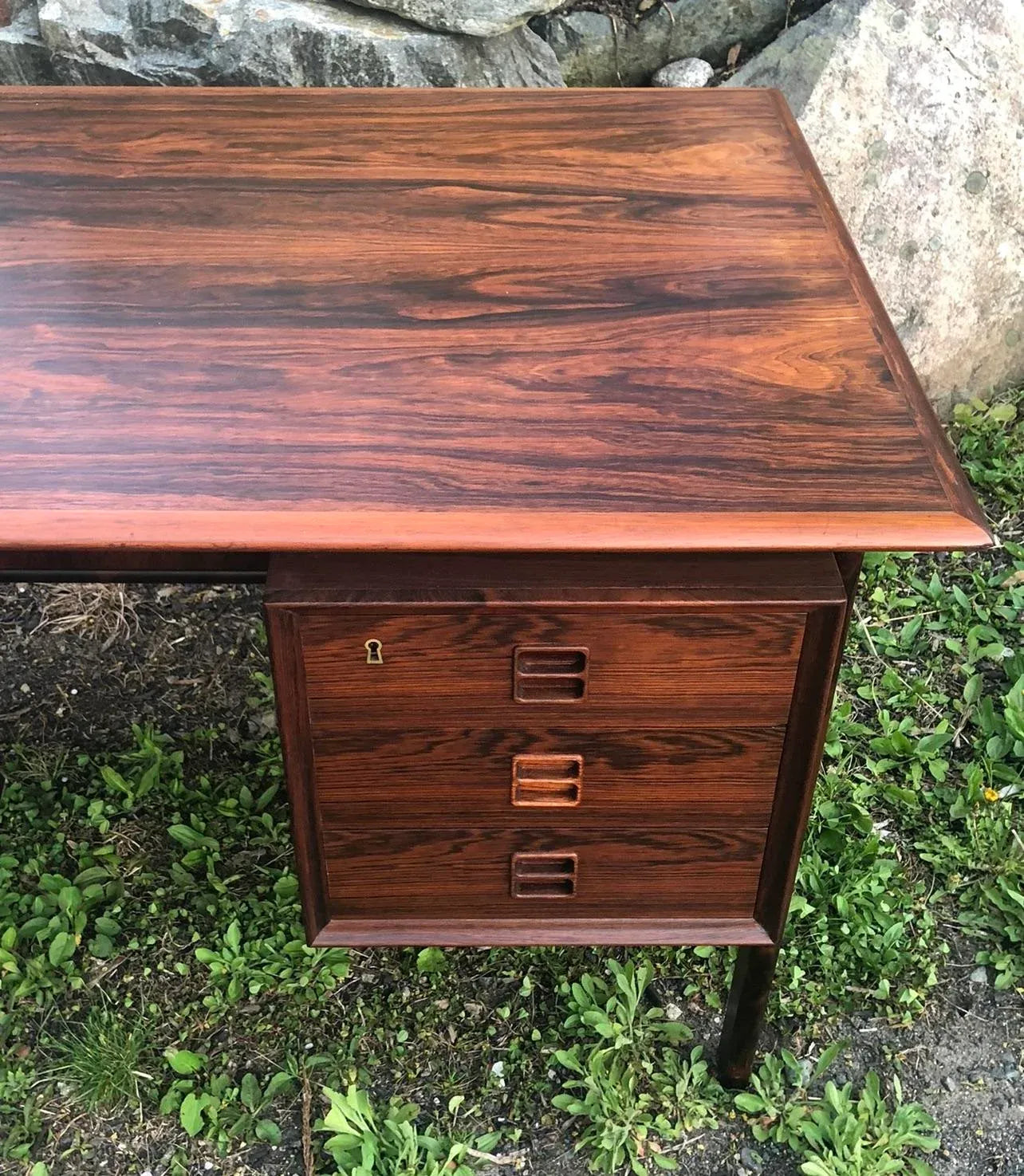 Mid 20th Century Danish Modern Rosewood Desk by Arne Vodder for Sibast