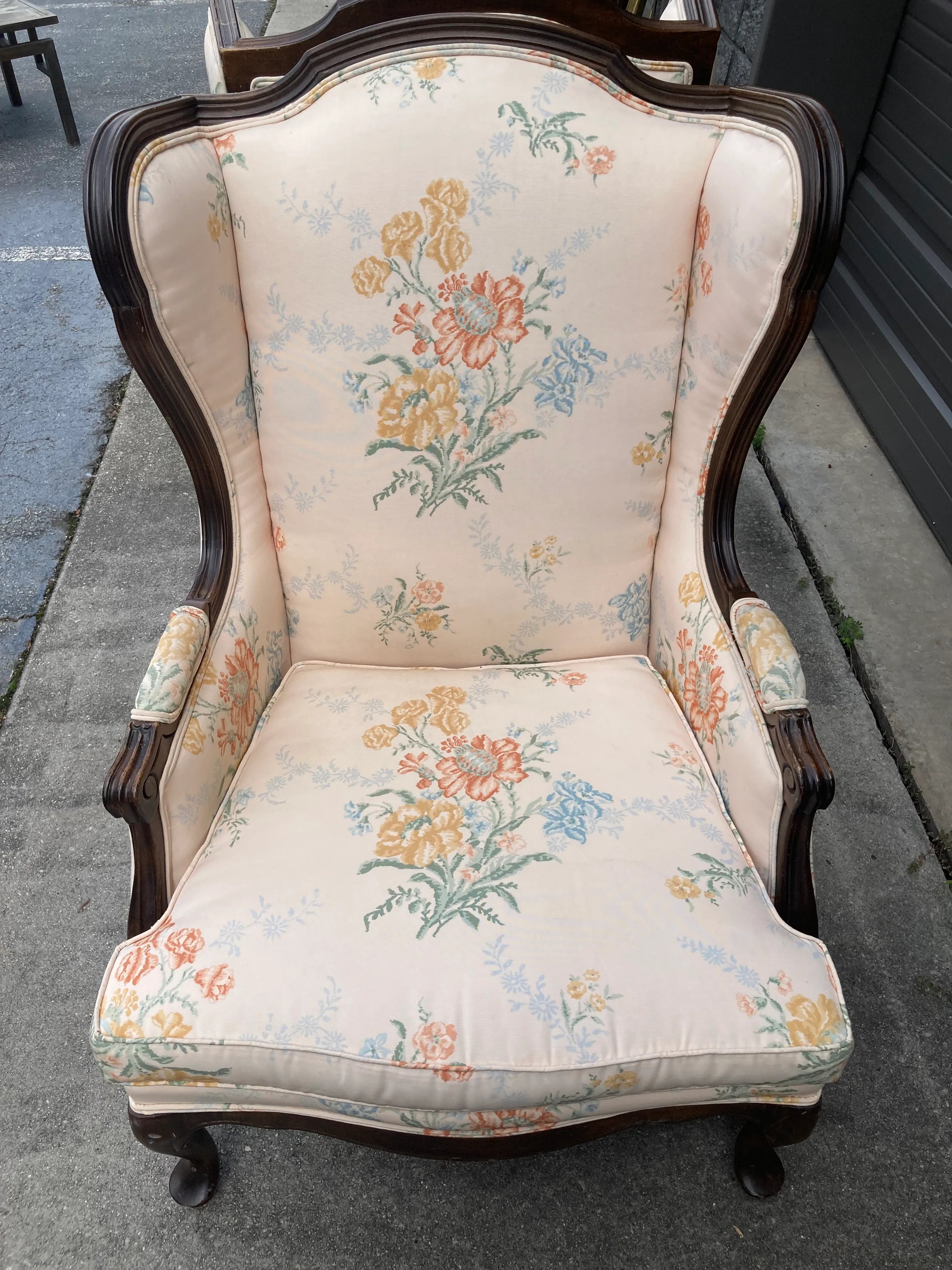 Mid 20th Century Ethan Allen Wingback Chairs - Set of 2