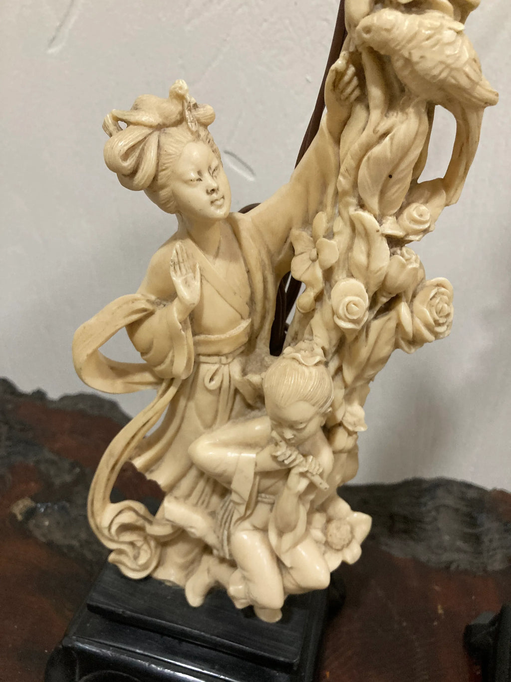Mid-20th Century Japonisme Figural Geisha Lamps by A. Santini, Italy - a Pair