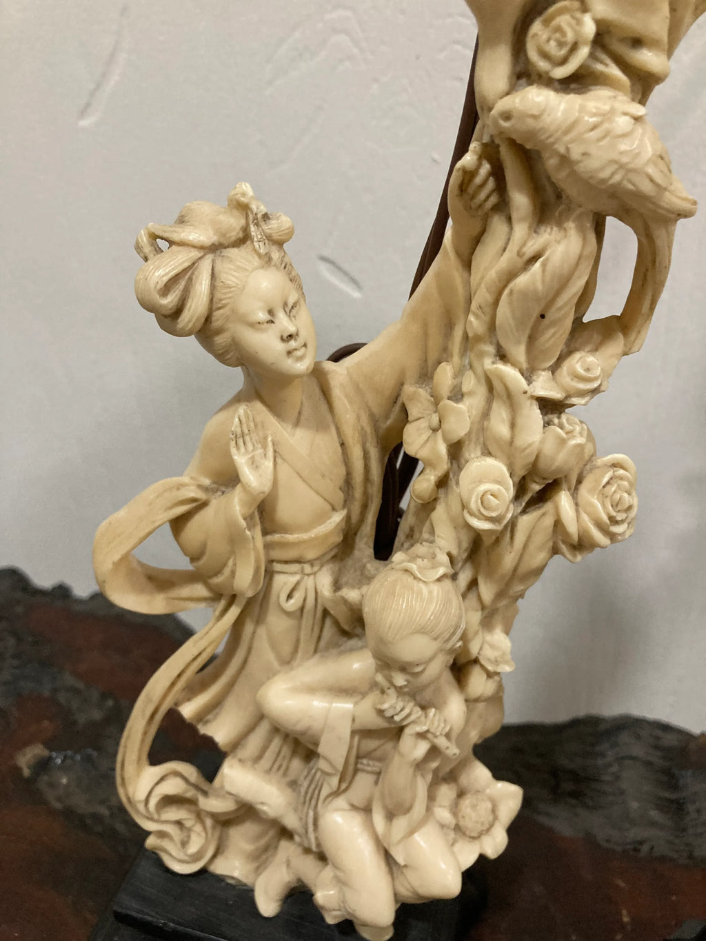 Mid-20th Century Japonisme Figural Geisha Lamps by A. Santini, Italy - a Pair