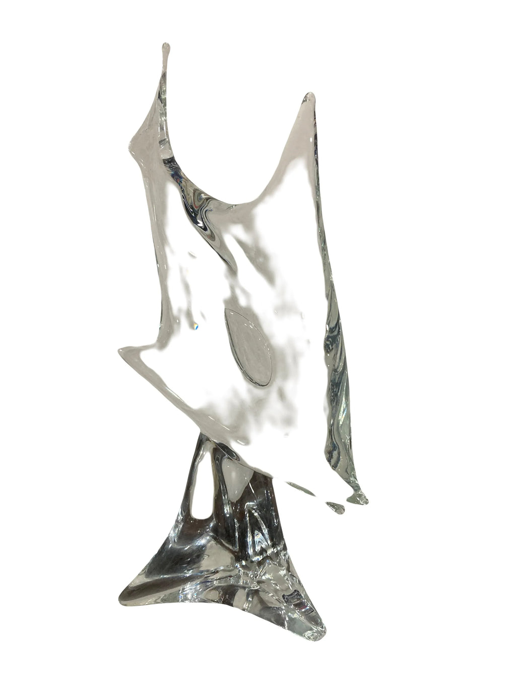 Mid-20th Century Lício Zanetti Murano Glass Angel Fish Sculpture