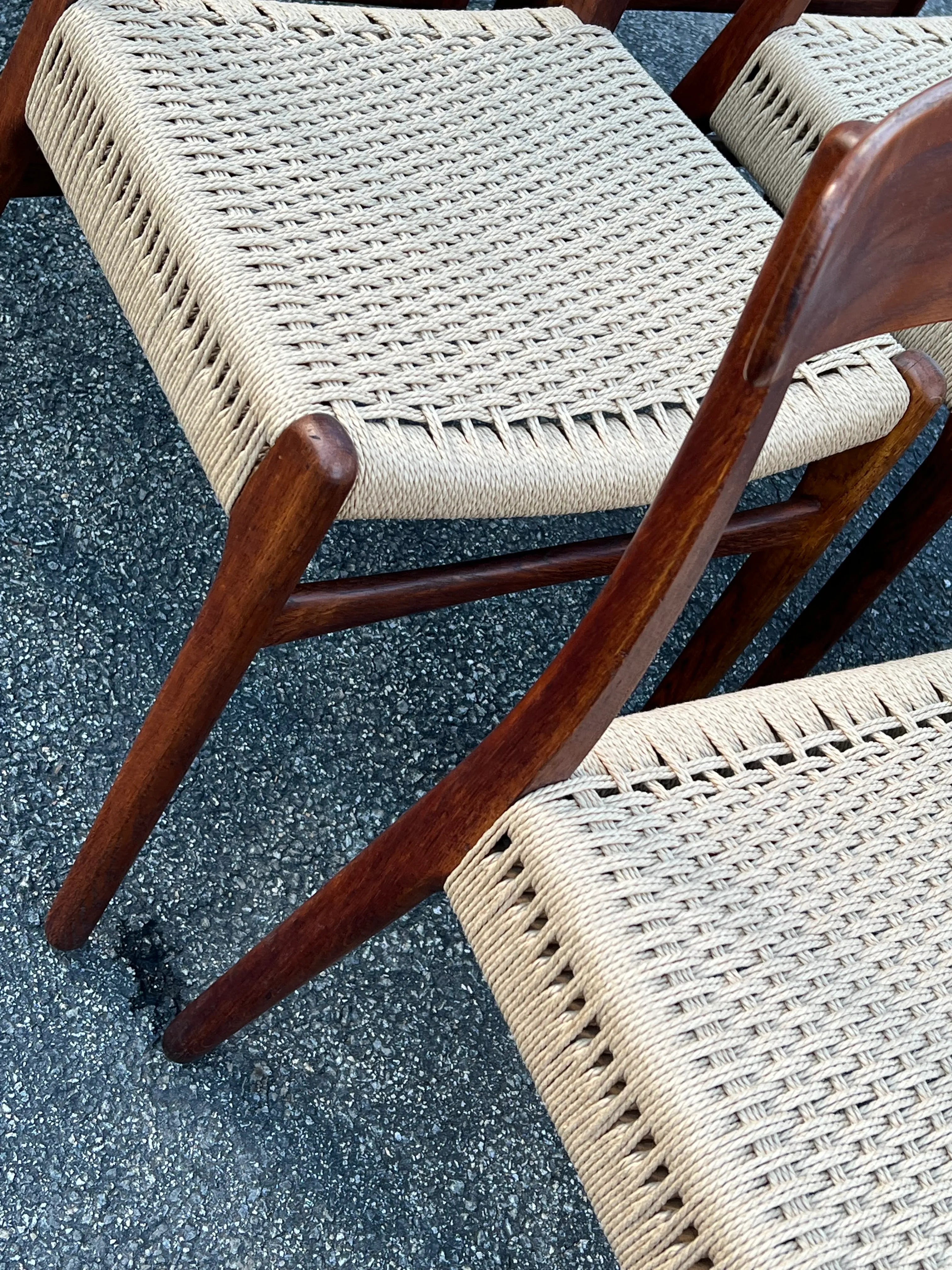 Mid-20th Century Model Ch-23 Teak and Oak Dining Chairs by Hans Wegner for Carl Hanson and Son, Denmark - Set of Six