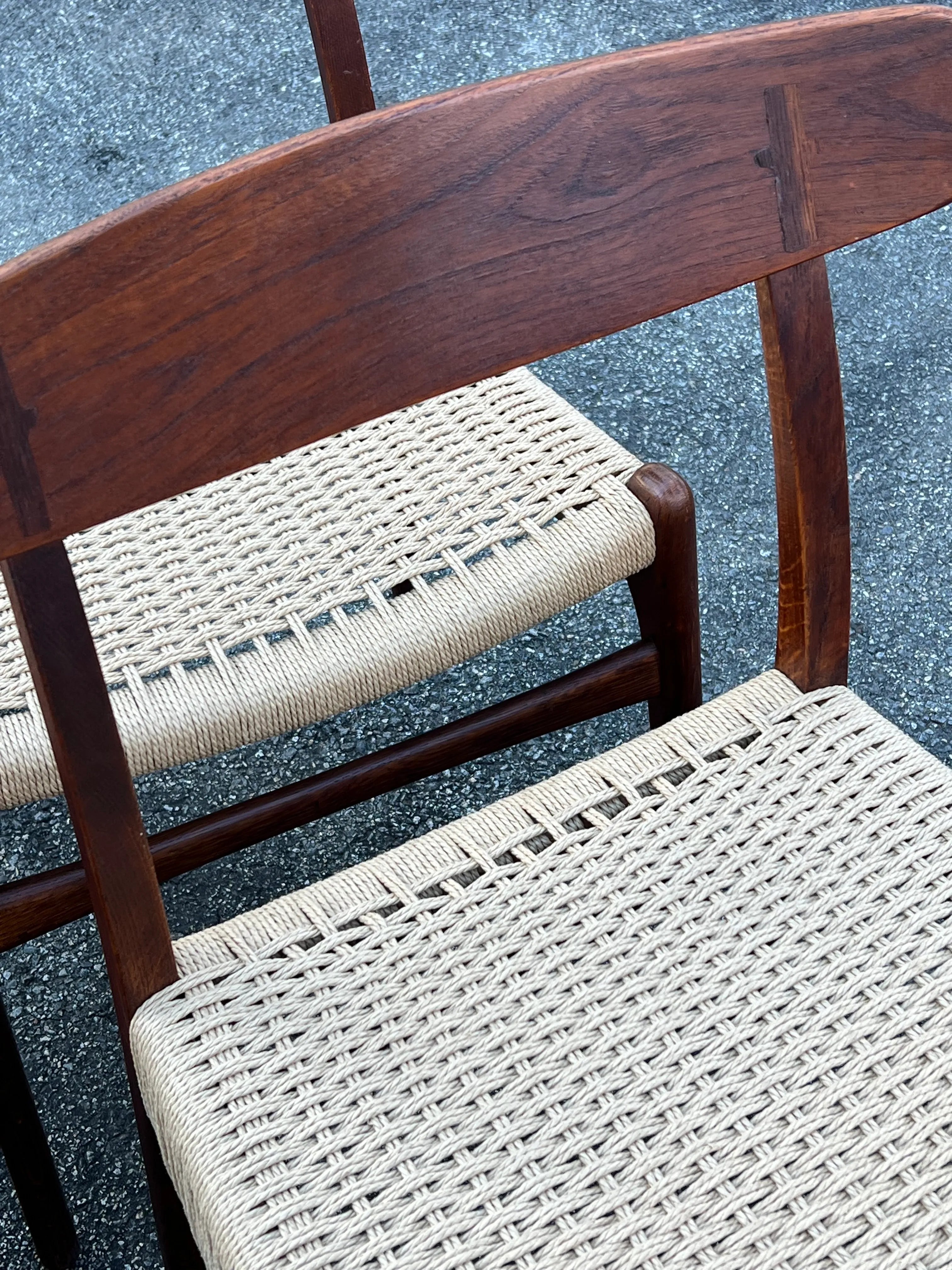 Mid-20th Century Model Ch-23 Teak and Oak Dining Chairs by Hans Wegner for Carl Hanson and Son, Denmark - Set of Six