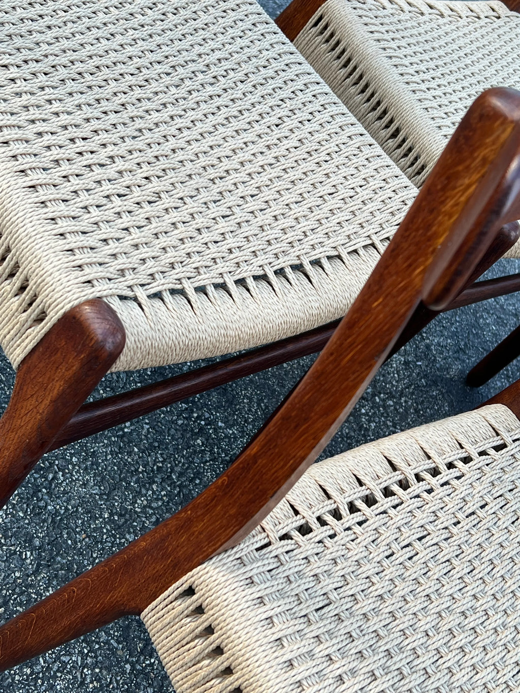 Mid-20th Century Model Ch-23 Teak and Oak Dining Chairs by Hans Wegner for Carl Hanson and Son, Denmark - Set of Six