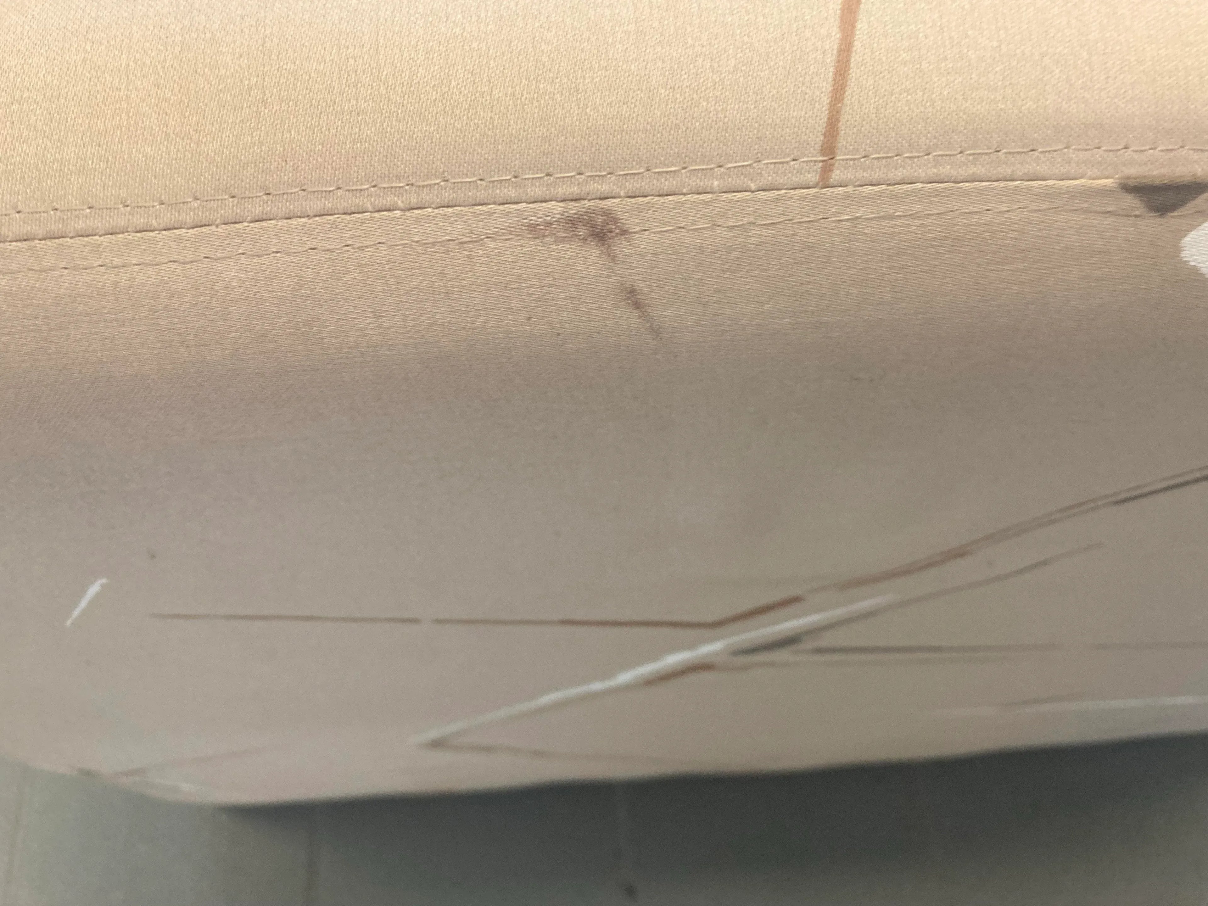 Mid-20th Century Modular Two-Piece Sectional Tuxedo Sofa in Original Silk Abstract Print Fabric for Bambergers of New Jersey - After Harvey Probber