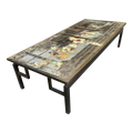 Mid 20th Century Philip and Kelvin LaVerne Chin Ying Bronze Coffee Table With Reverse Ordered and Misspelled Signature