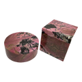 Mid-20th Century Pink Rhodonite Trinket or Jewelry Boxes - a Pair