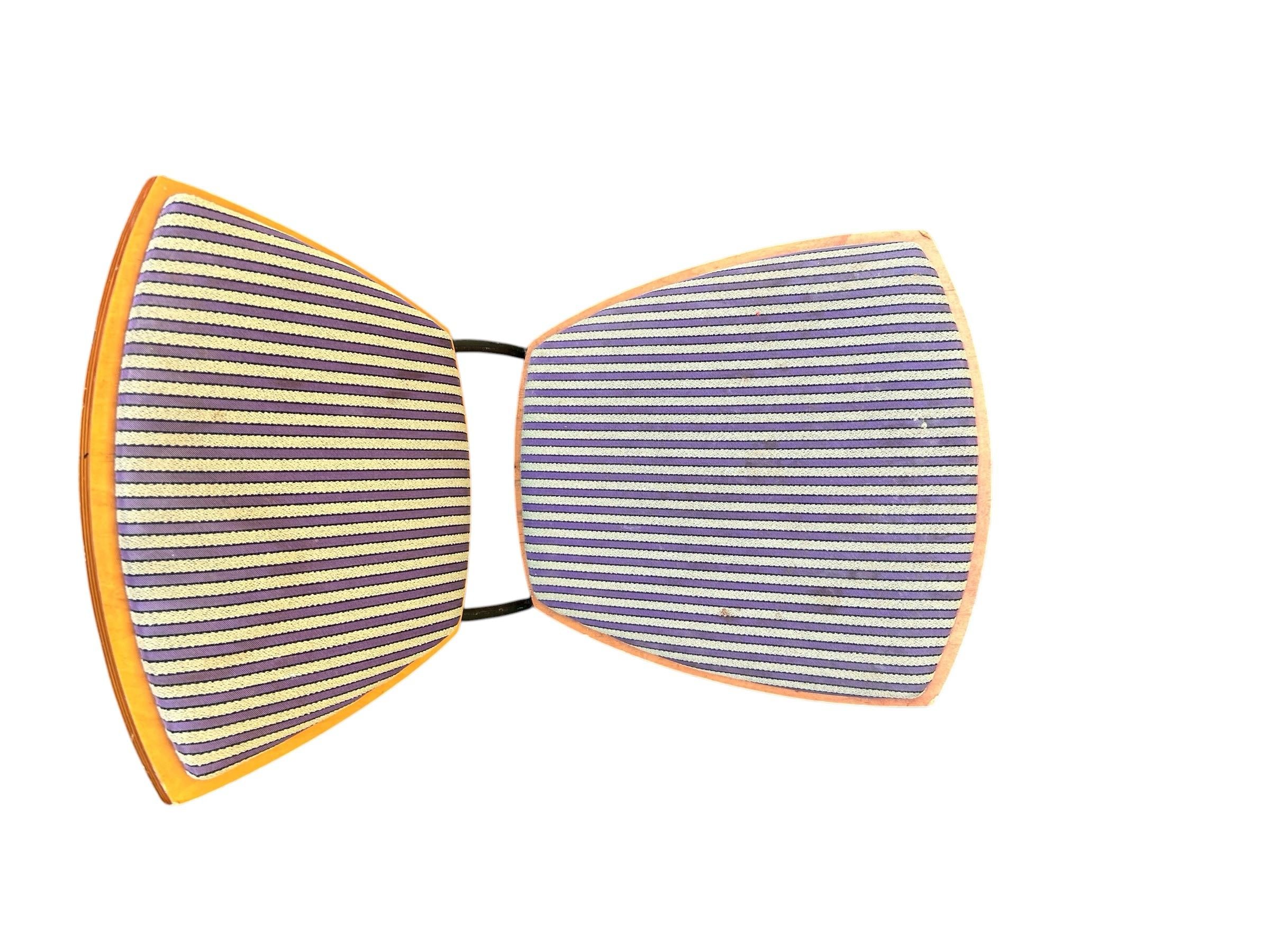 Mid-20th Century Plywood Chairs With Iron Frames