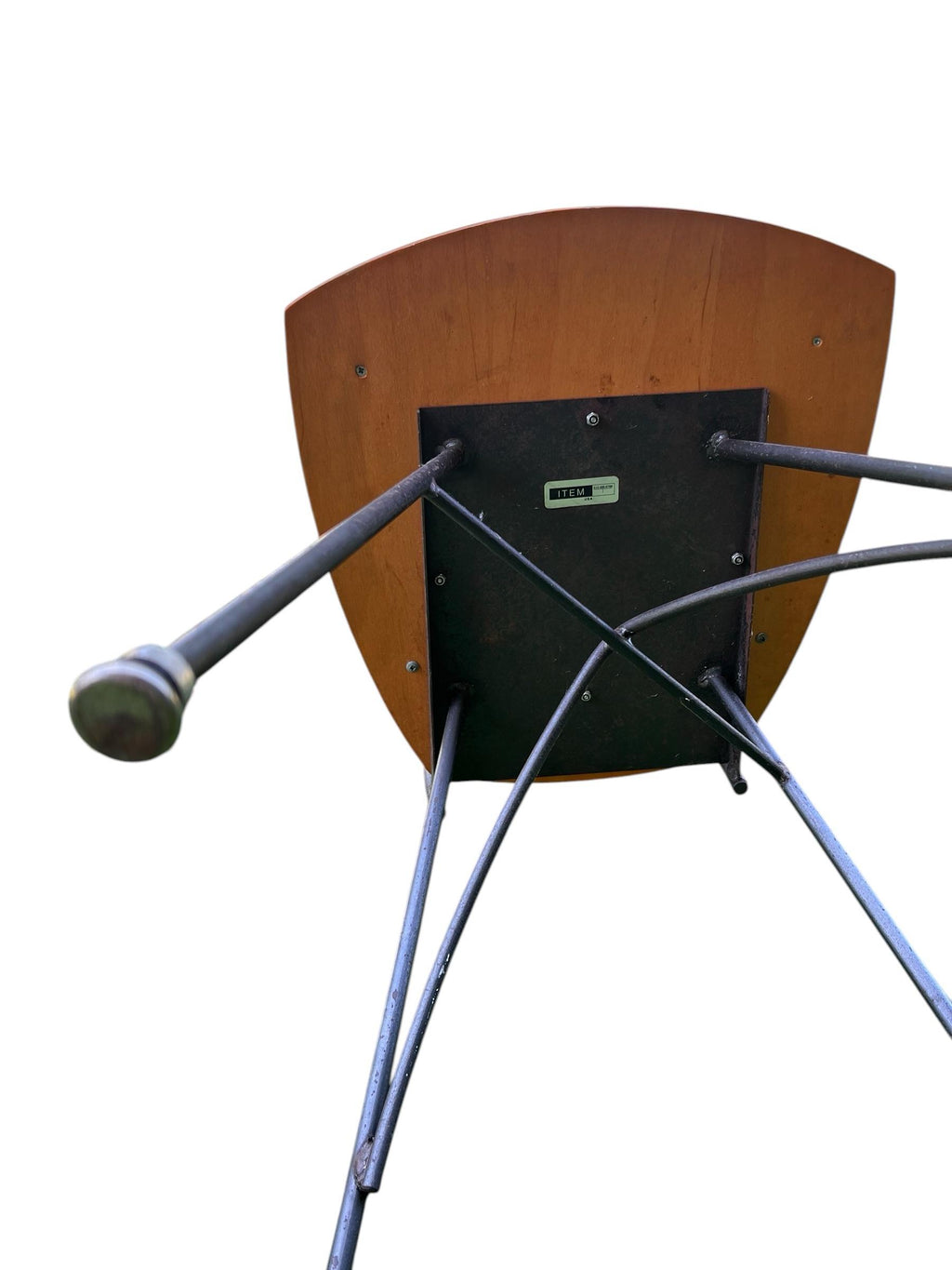 Mid-20th Century Plywood Chairs With Iron Frames