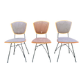 Mid-20th Century Plywood Chairs With Iron Frames