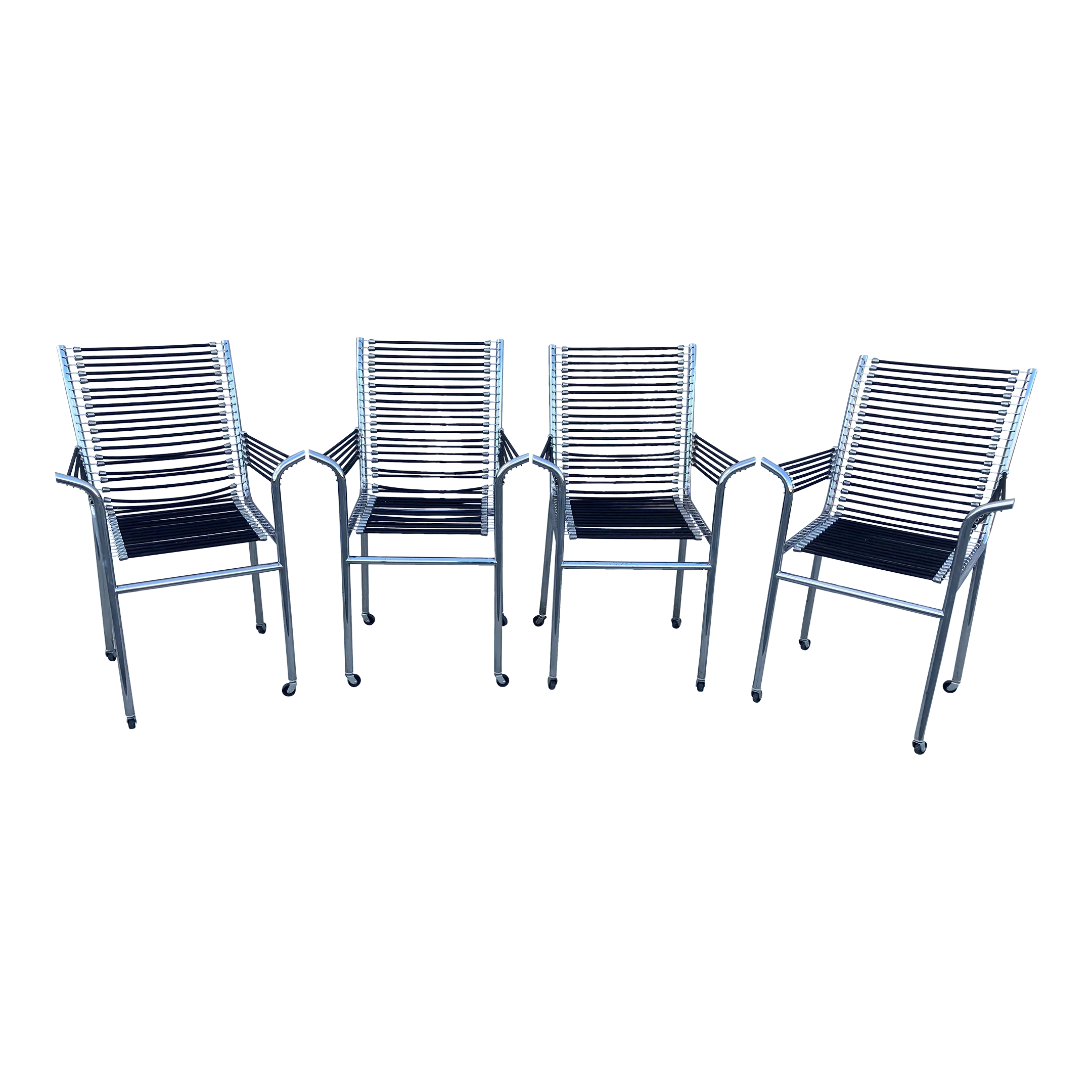 Mid-20th Century René Herbst Sandows Armchairs - Set of 4