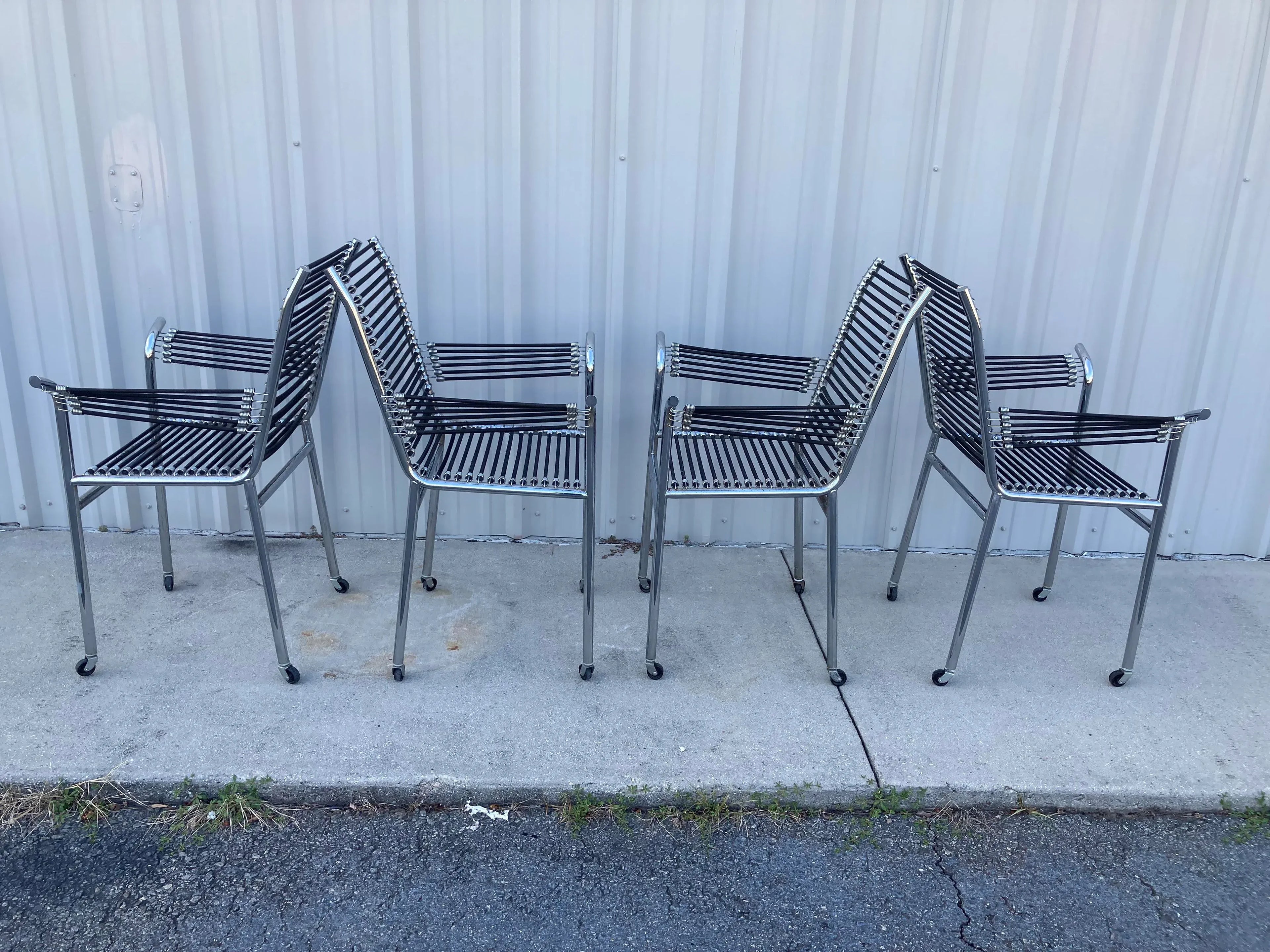 Mid-20th Century René Herbst Sandows Armchairs - Set of 4
