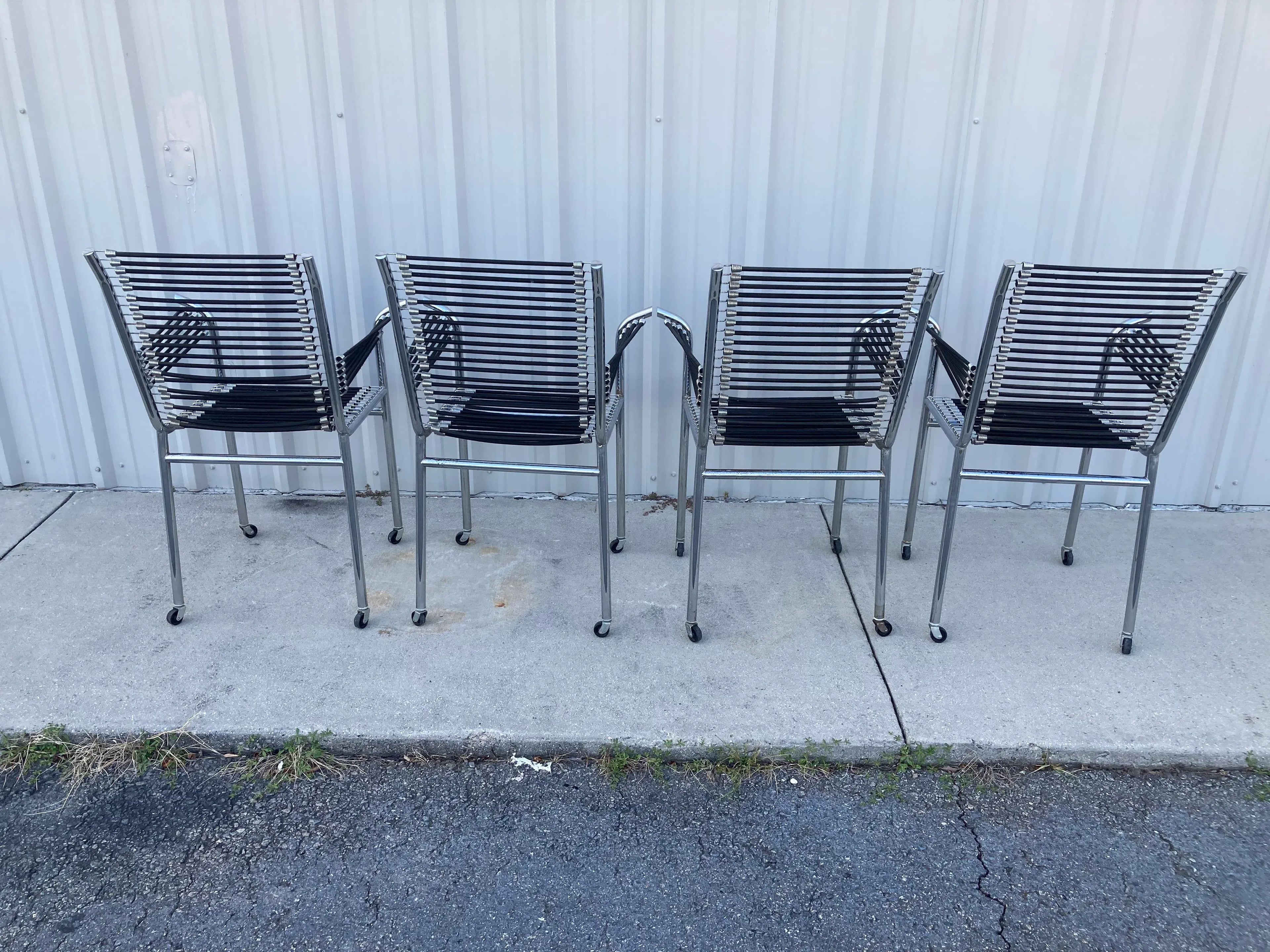 Mid-20th Century René Herbst Sandows Armchairs - Set of 4