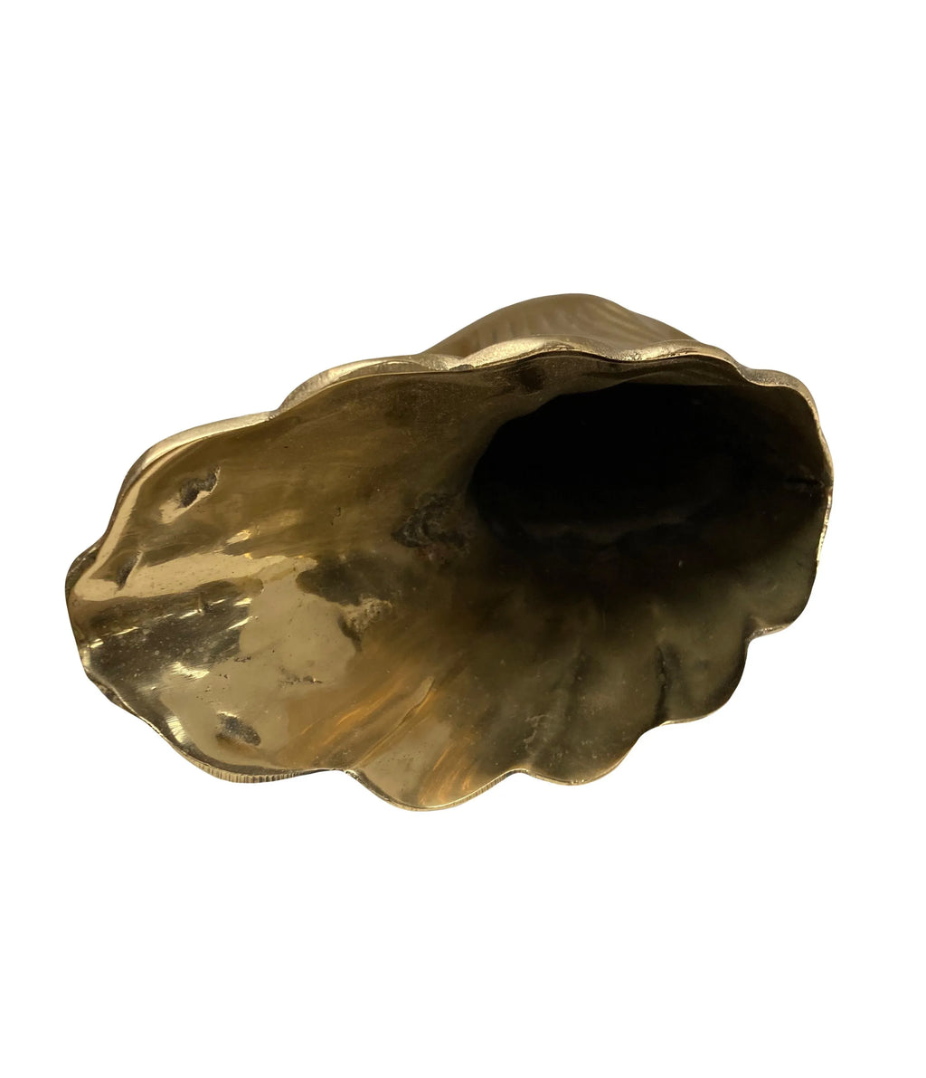 Mid-20th Century Solid Brass Swan Mother and Child Vase by Frederick Cooper