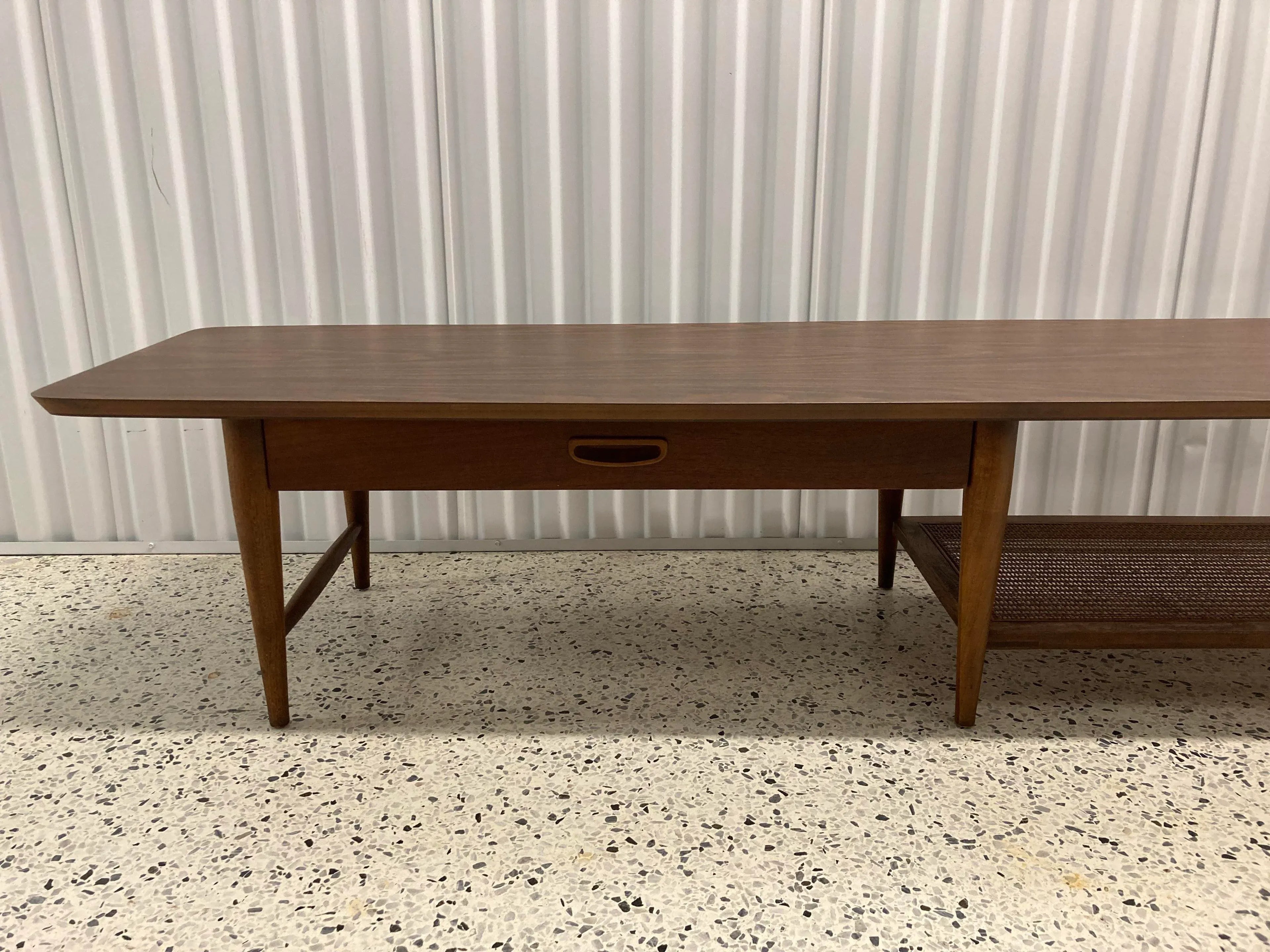 Mid-20th Century Surfboard Style Coffee Table by Lane